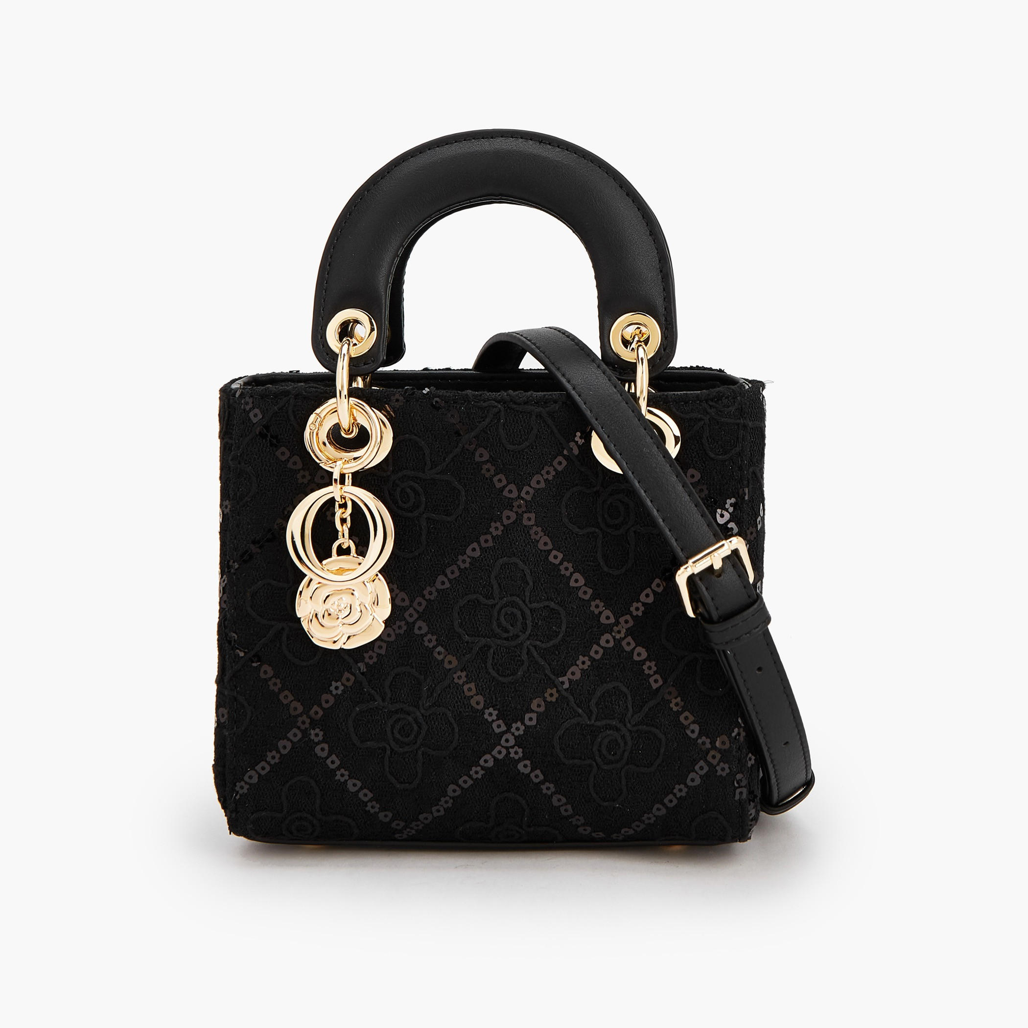 شنطة توتي دانتيل بطبعات زهور مع تفاصيل زينة من لو كونفورت-women-bagsandwallets-handbags-image-1