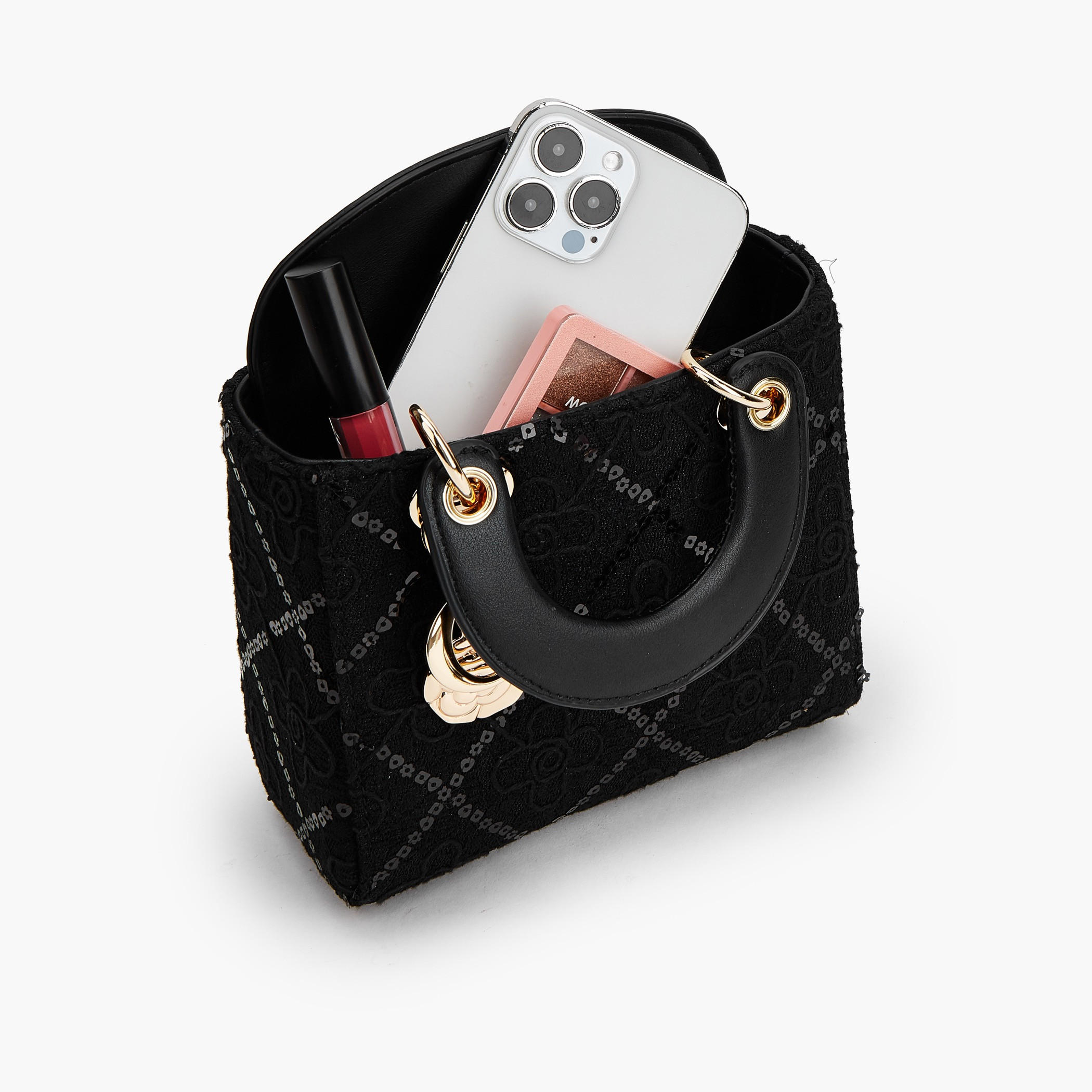 شنطة توتي دانتيل بطبعات زهور مع تفاصيل زينة من لو كونفورت-women-bagsandwallets-handbags-image-8