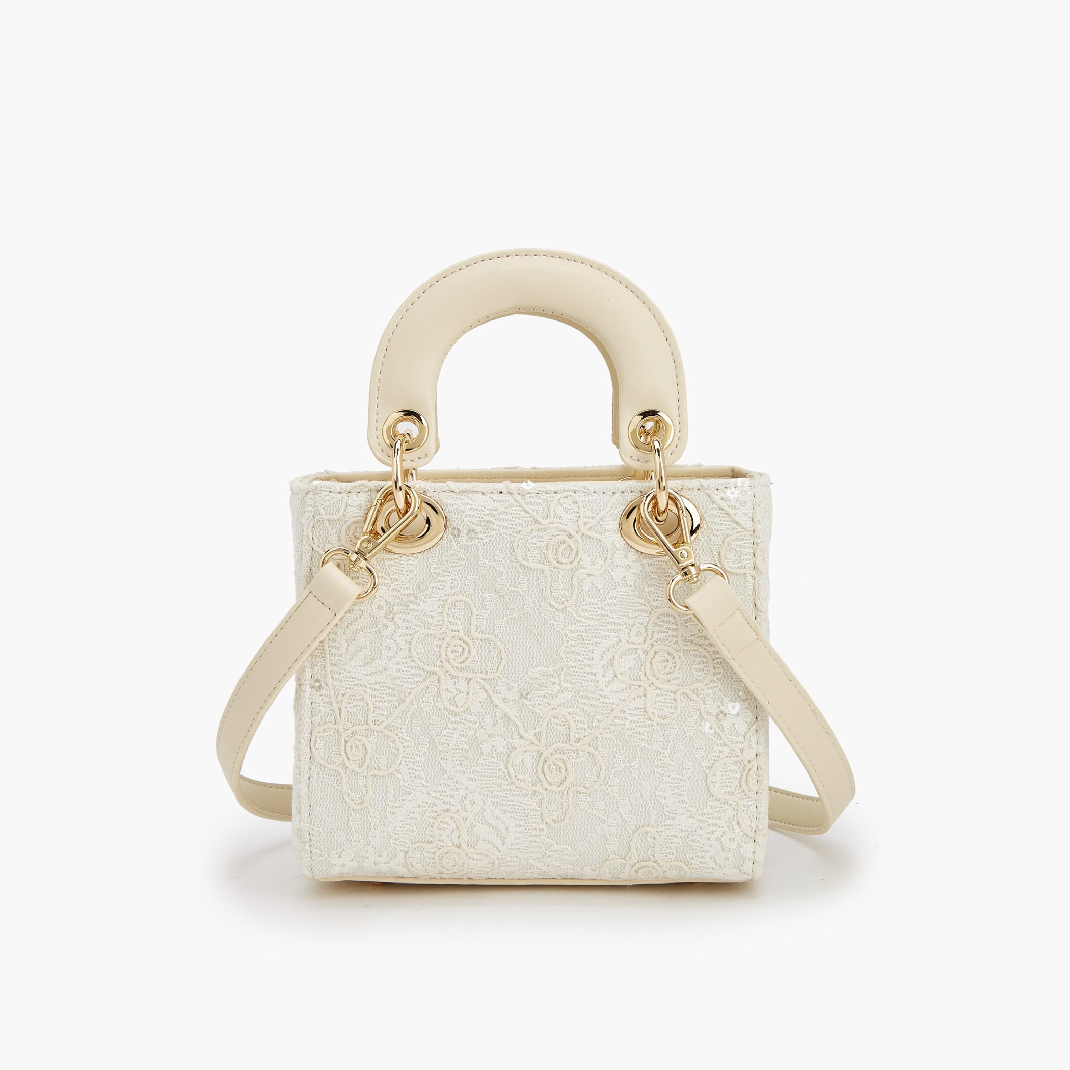 Le Confort Floral Lace Tote Bag with Charm Detail-women-bagsandwallets-handbags-image-5