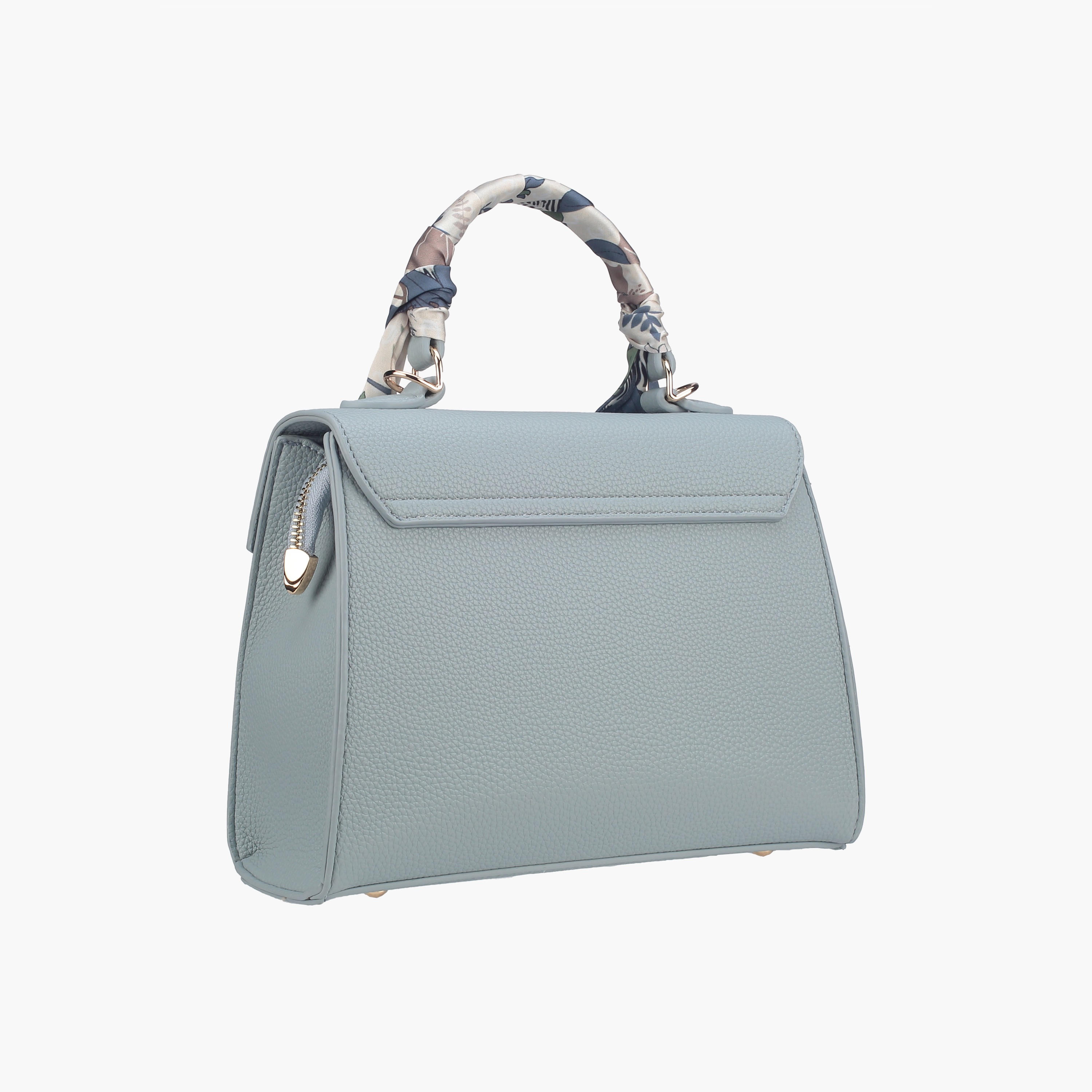 Le Confort Scarf Accent Satchel Bag with Flap Closure-women-bagsandwallets-handbags-image-3