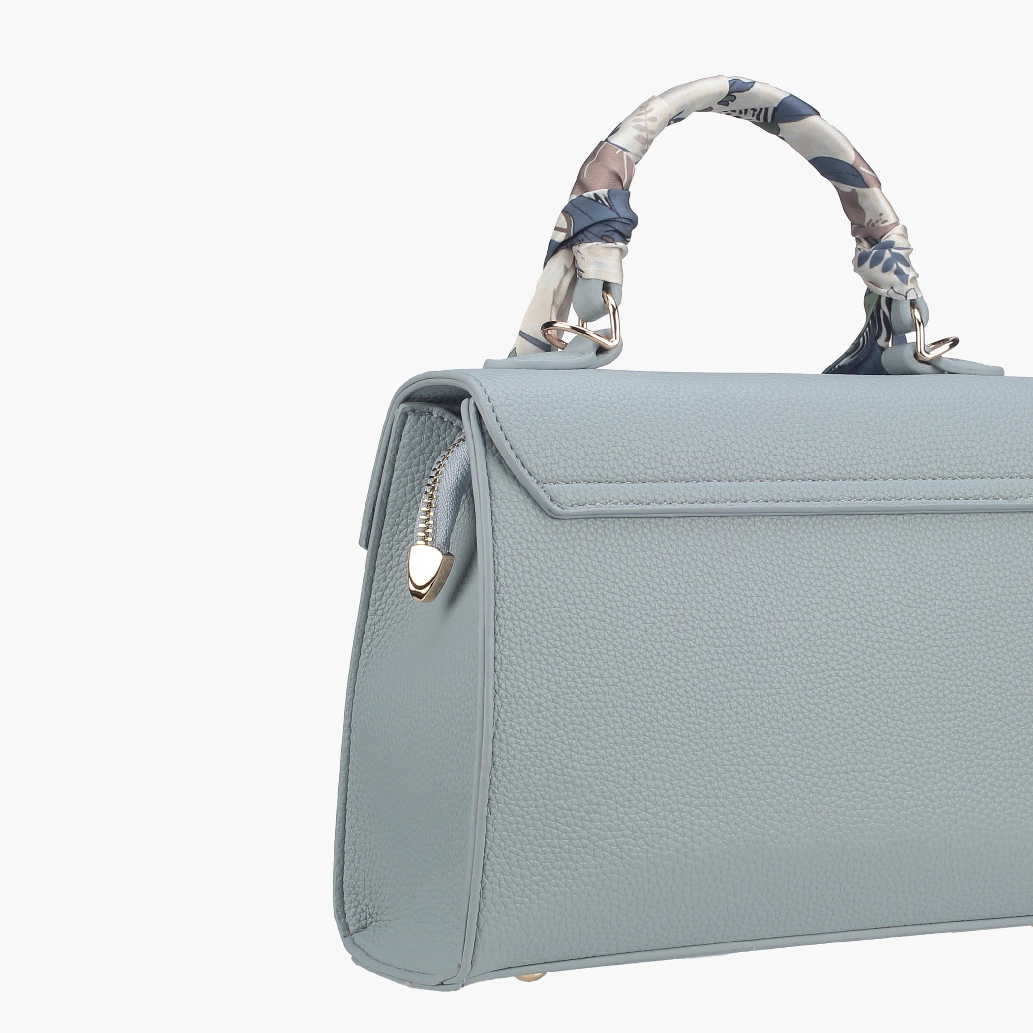 Le Confort Scarf Accent Satchel Bag with Flap Closure-women-bagsandwallets-handbags-image-5