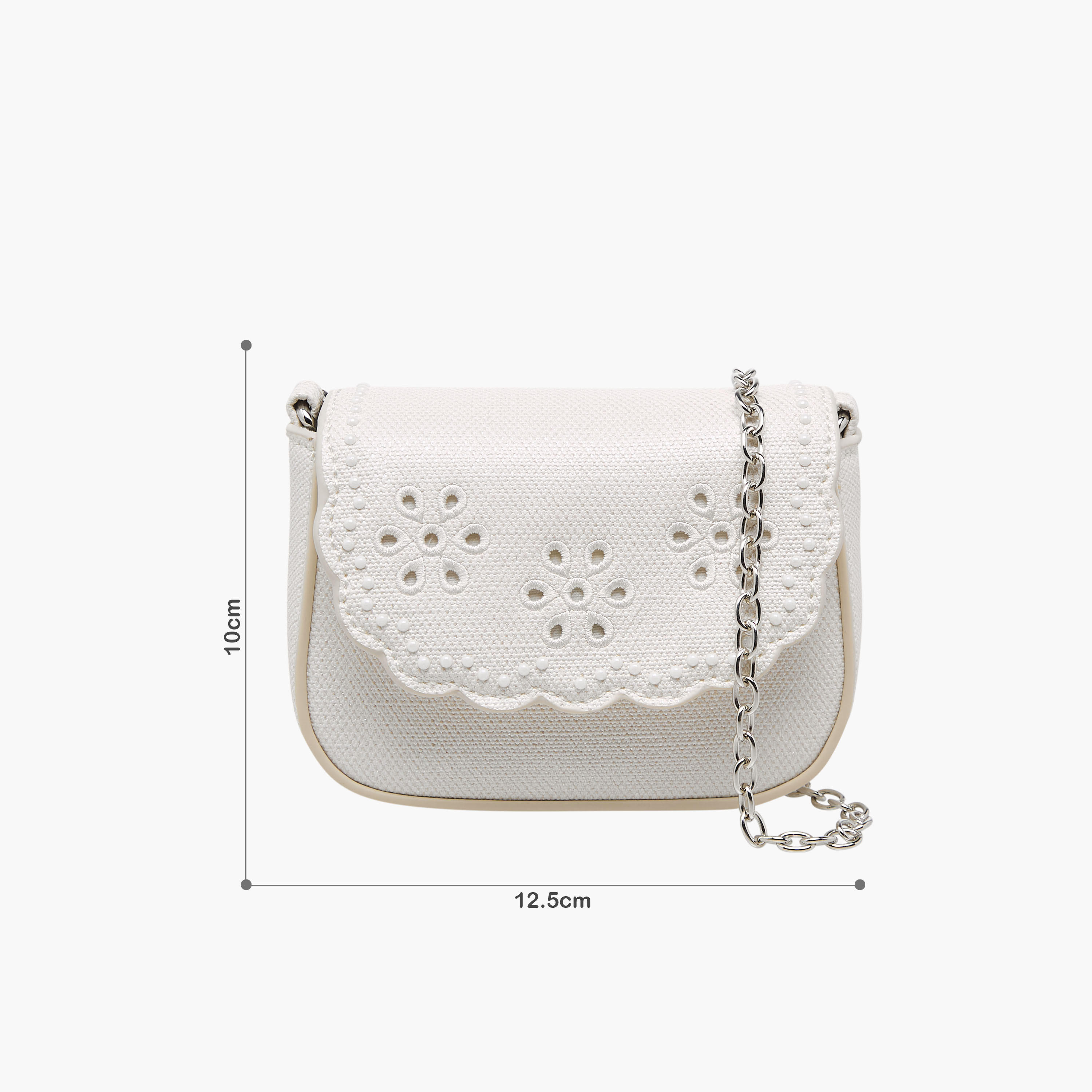 Little Missy Embroidered Crossbody Bag with Chain Strap-girls-accessories-bags-image-2