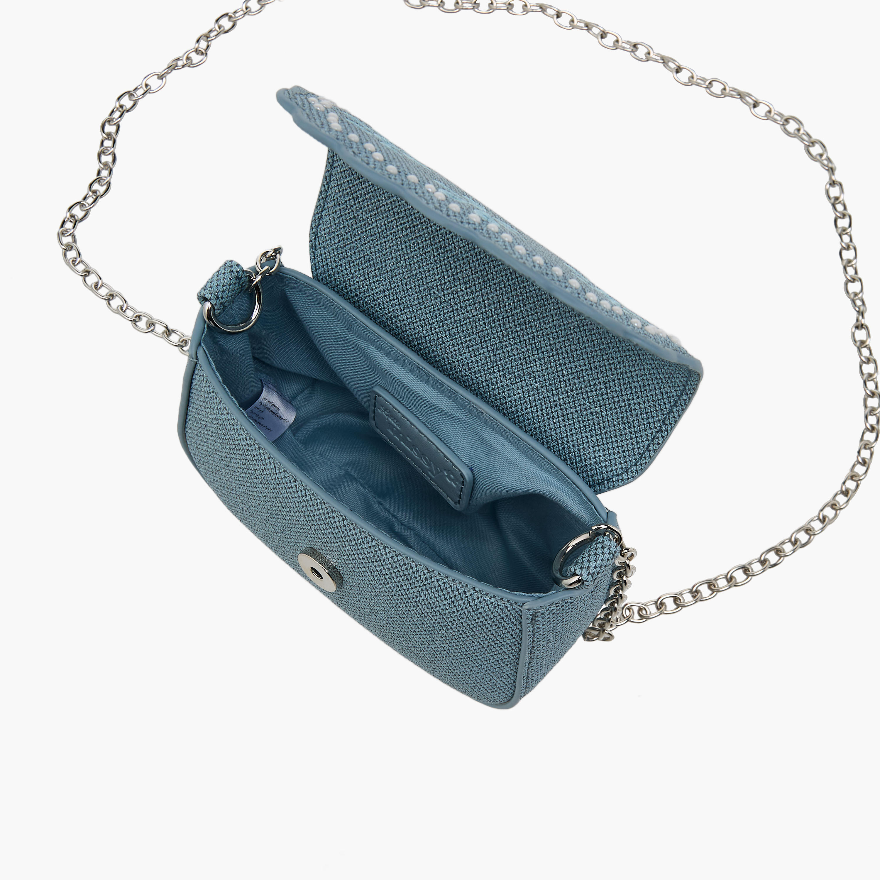 Little Missy Embroidered Crossbody Bag with Chain Strap-girls-accessories-bags-image-7