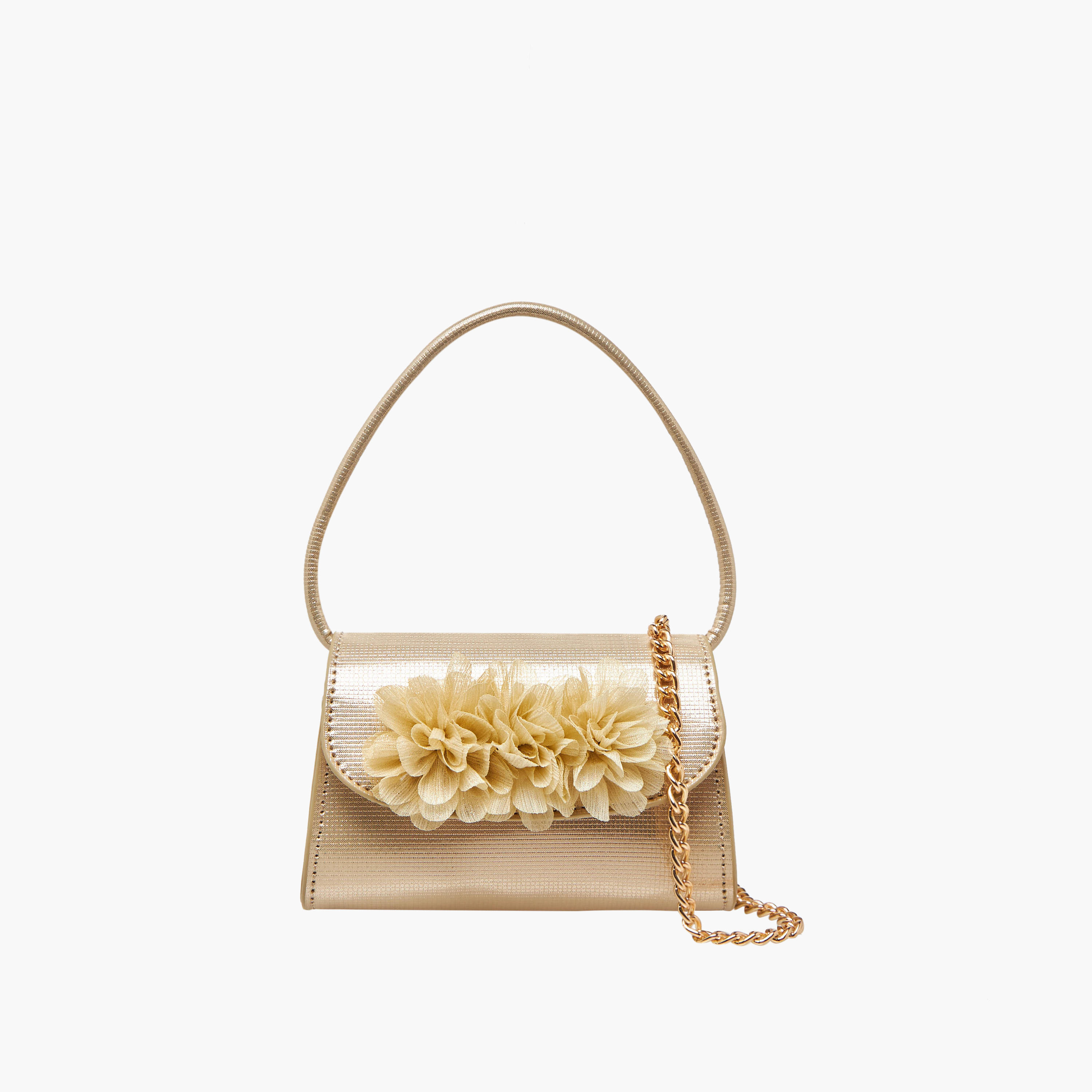 Celeste Floral Applique Crossbody Bag with Chain Strap-girls-accessories-bags-image-1