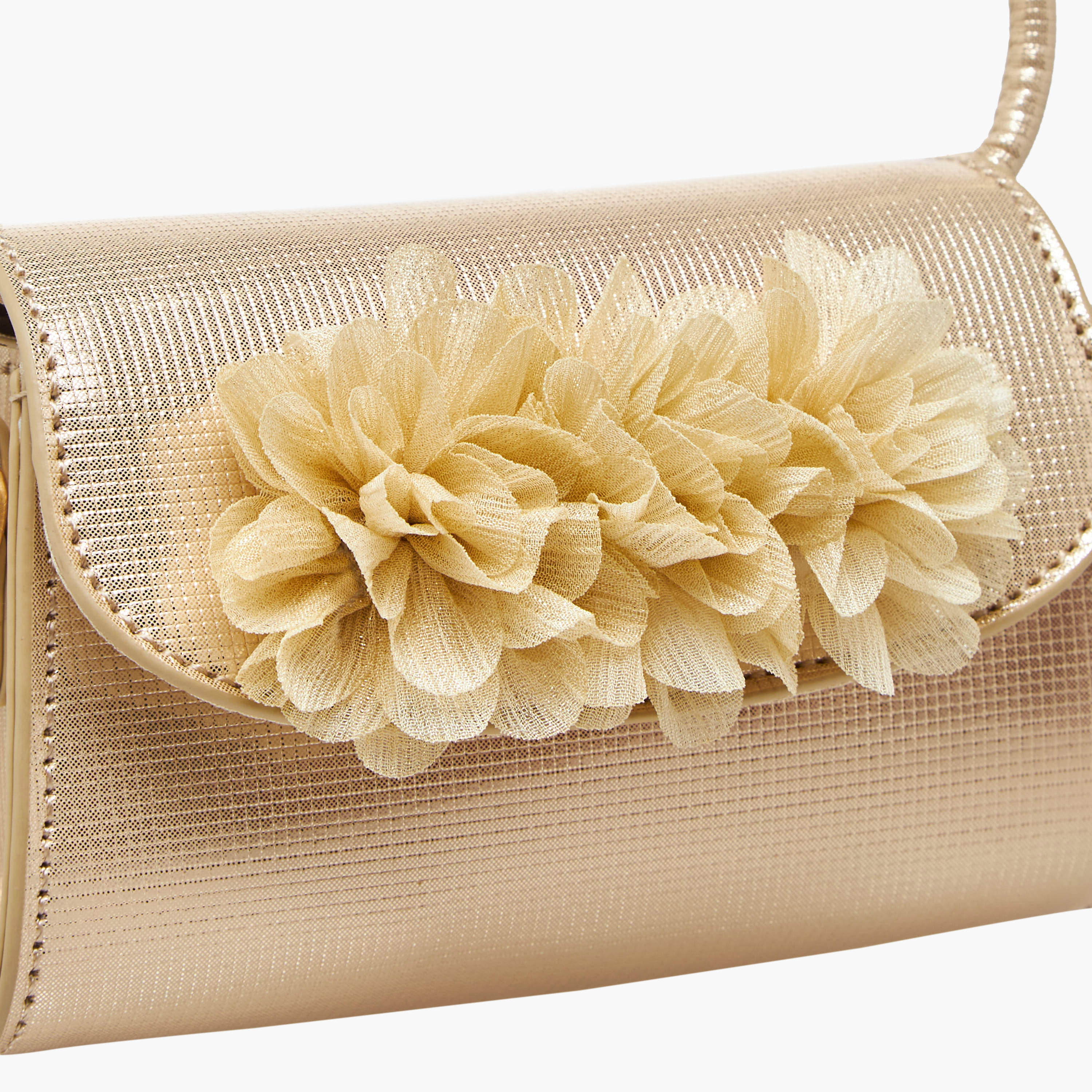 Celeste Floral Applique Crossbody Bag with Chain Strap-girls-accessories-bags-image-4