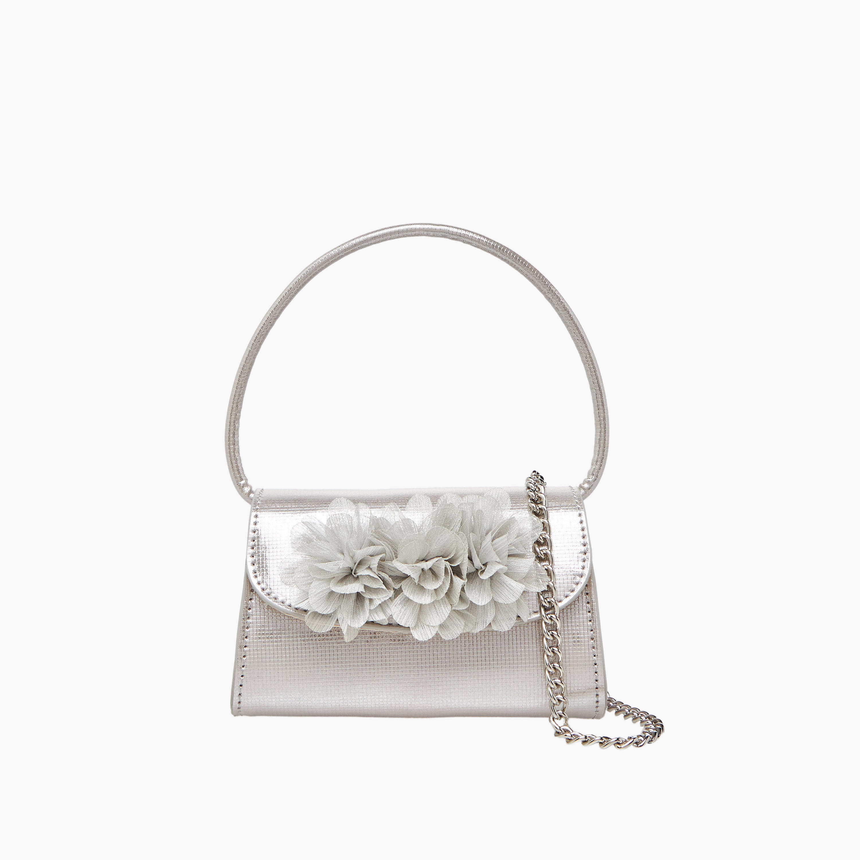 Celeste Floral Applique Crossbody Bag with Chain Strap-girls-accessories-bags-image-1