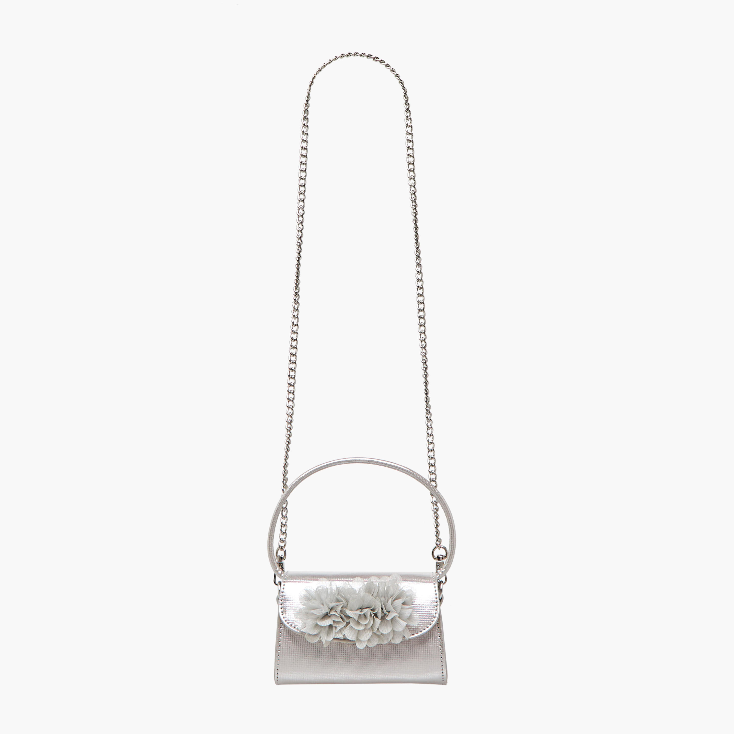 Celeste Floral Applique Crossbody Bag with Chain Strap-girls-accessories-bags-image-2