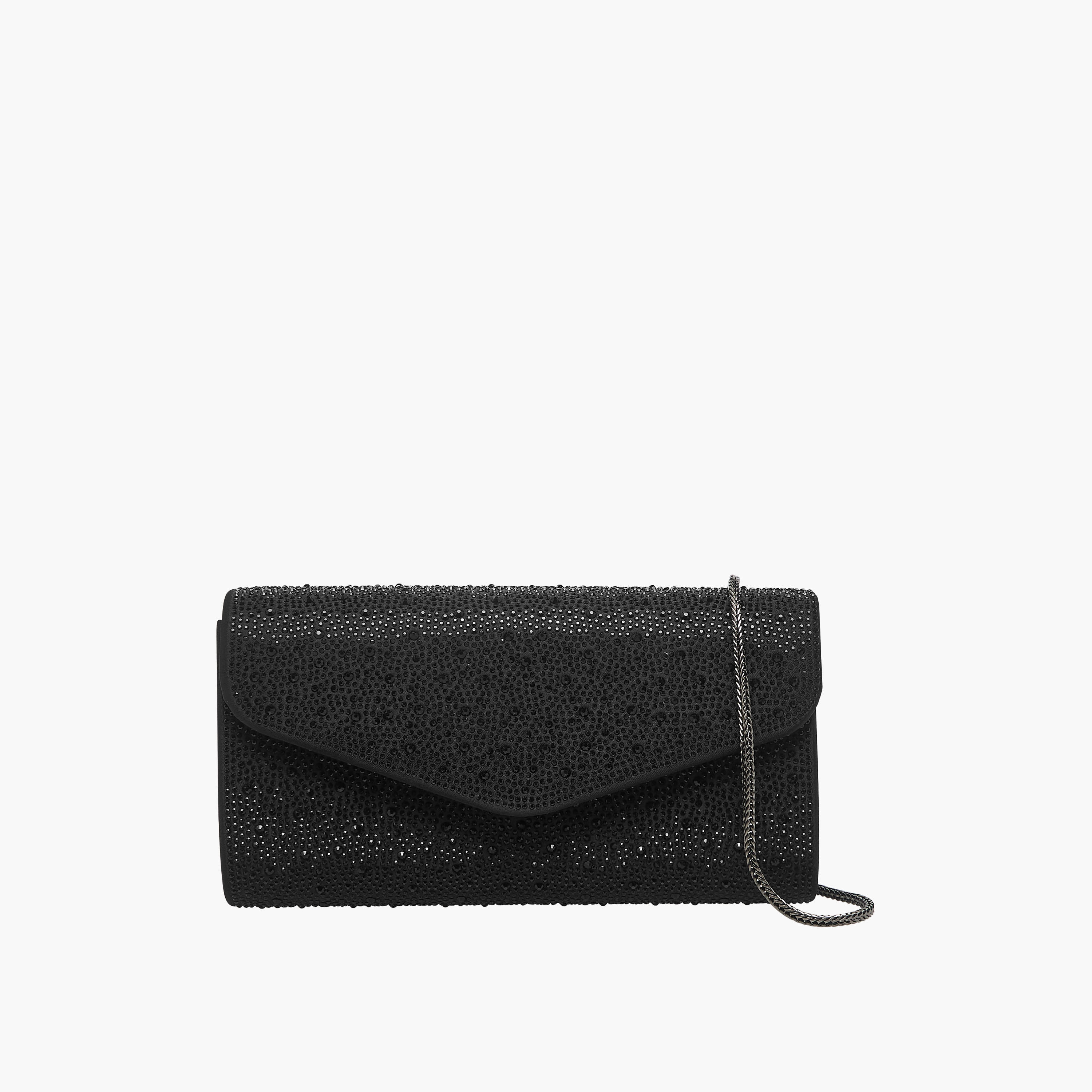 شنطة كلاتش مزينة بسلسلة معدنية من سيليست-women-bagsandwallets-handbags-image-1