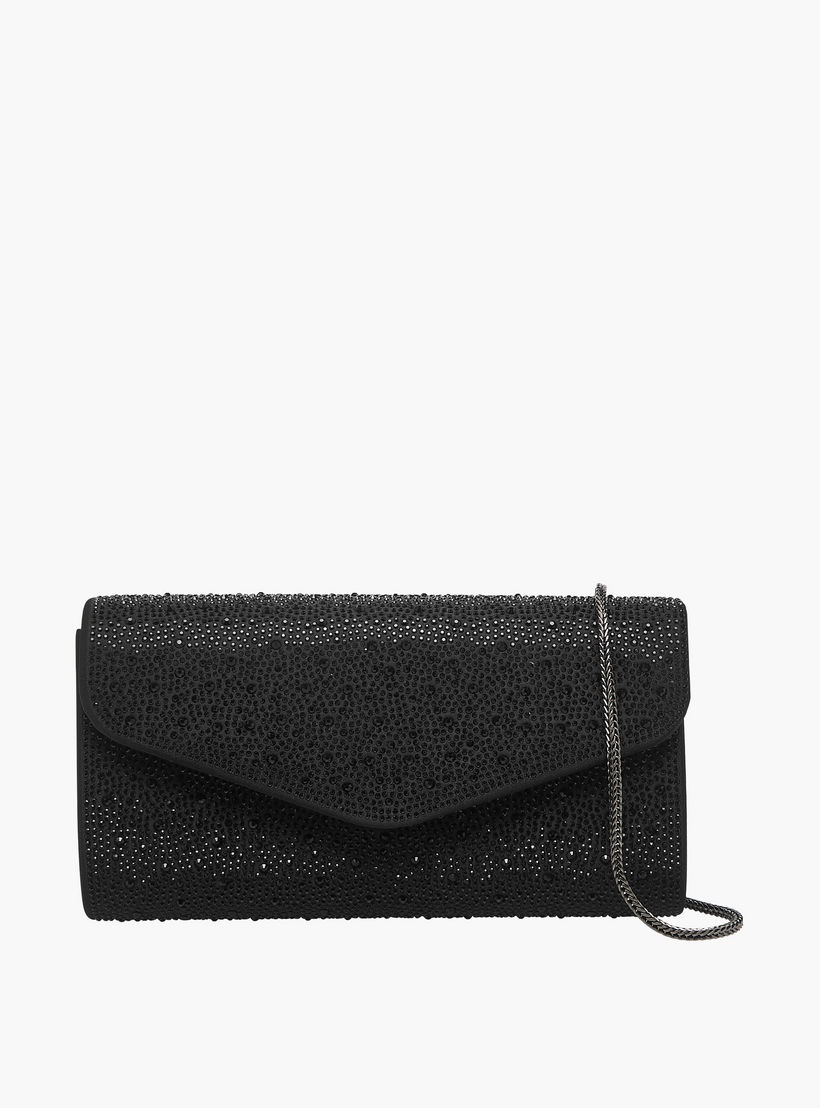 شنطة كلاتش مزينة بسلسلة معدنية من سيليست-women-bagsandwallets-handbags-image-1