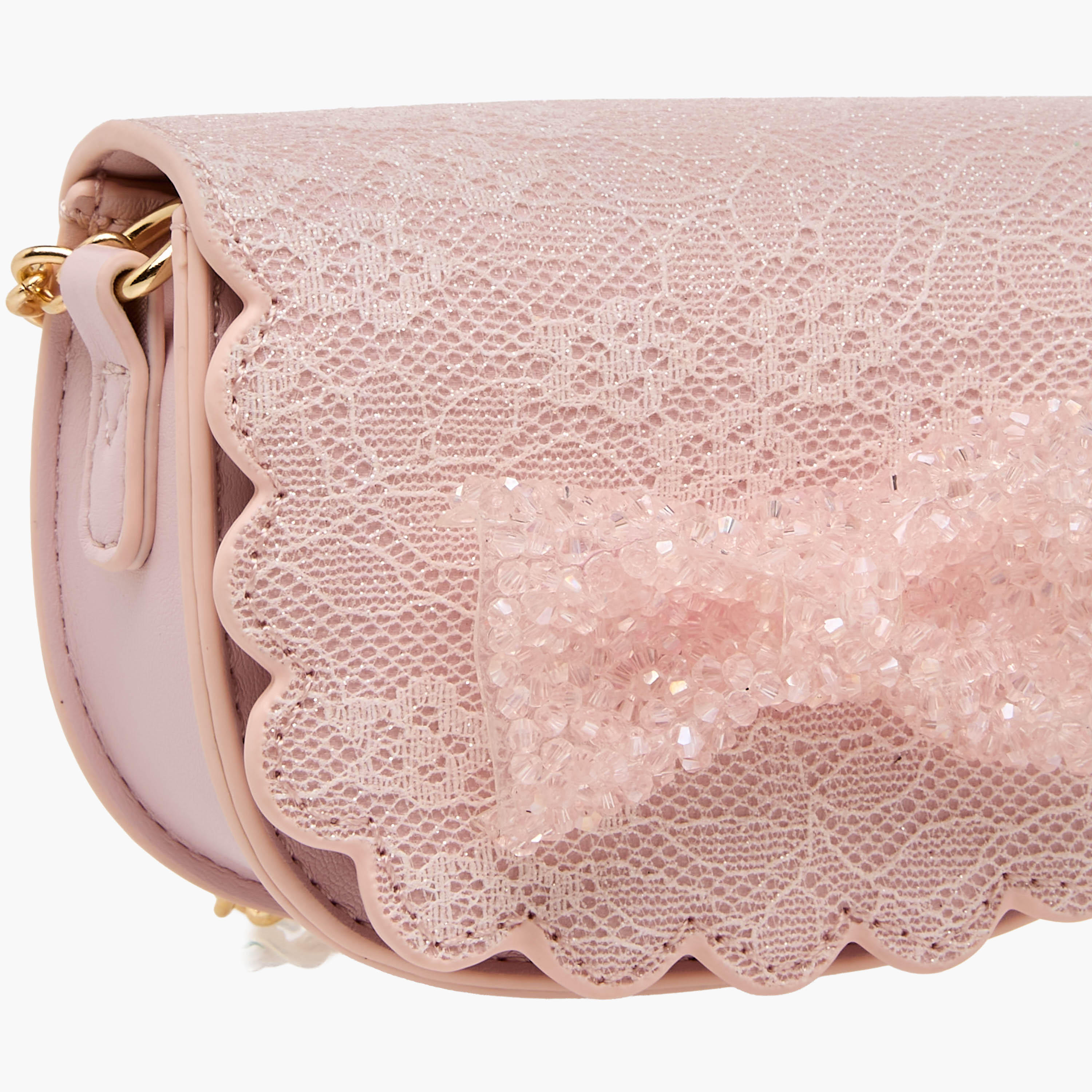 Little Missy Bow Embellished Crossbody Bag with Chain Strap-girls-accessories-bags-image-5