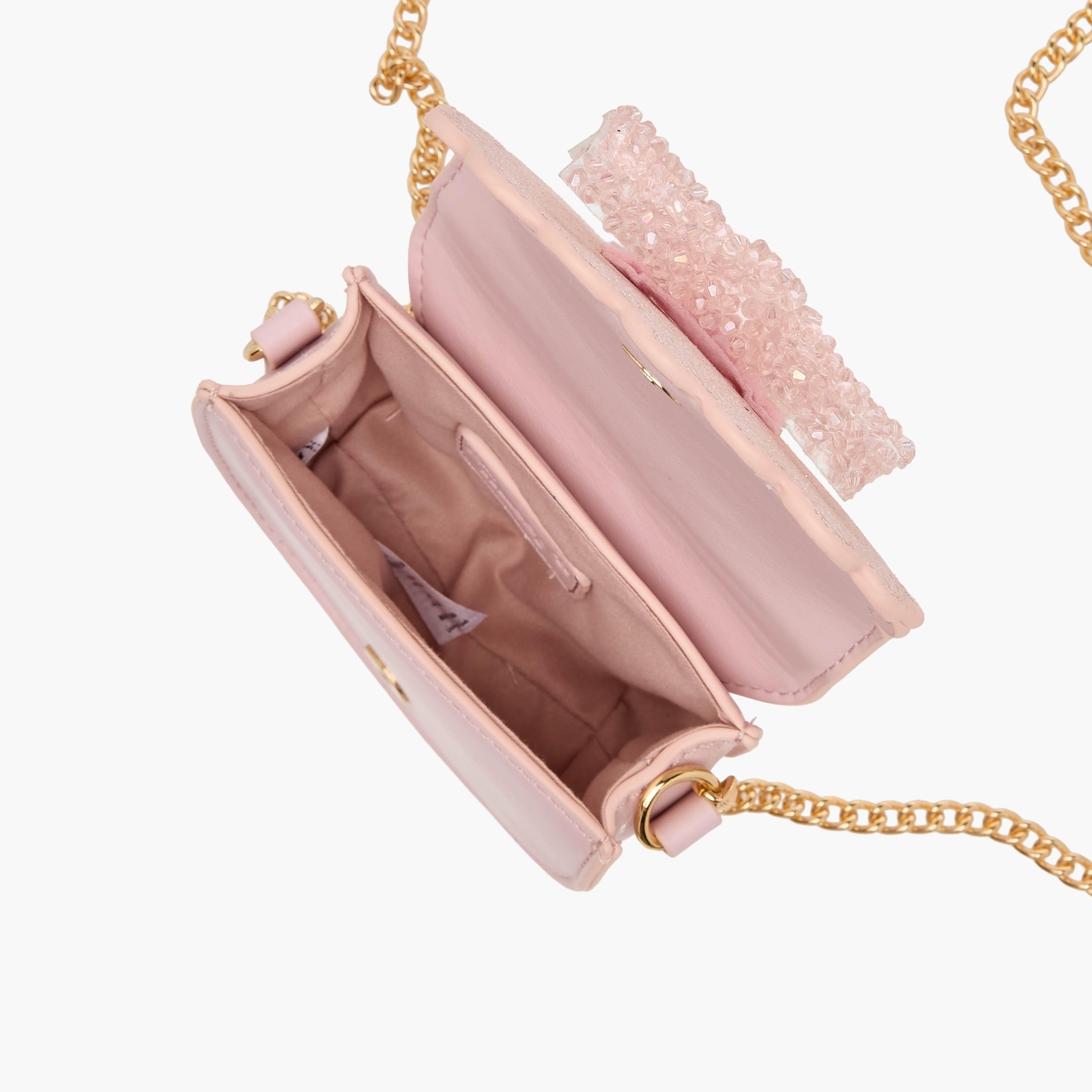 Little Missy Bow Embellished Crossbody Bag with Chain Strap-girls-accessories-bags-image-8