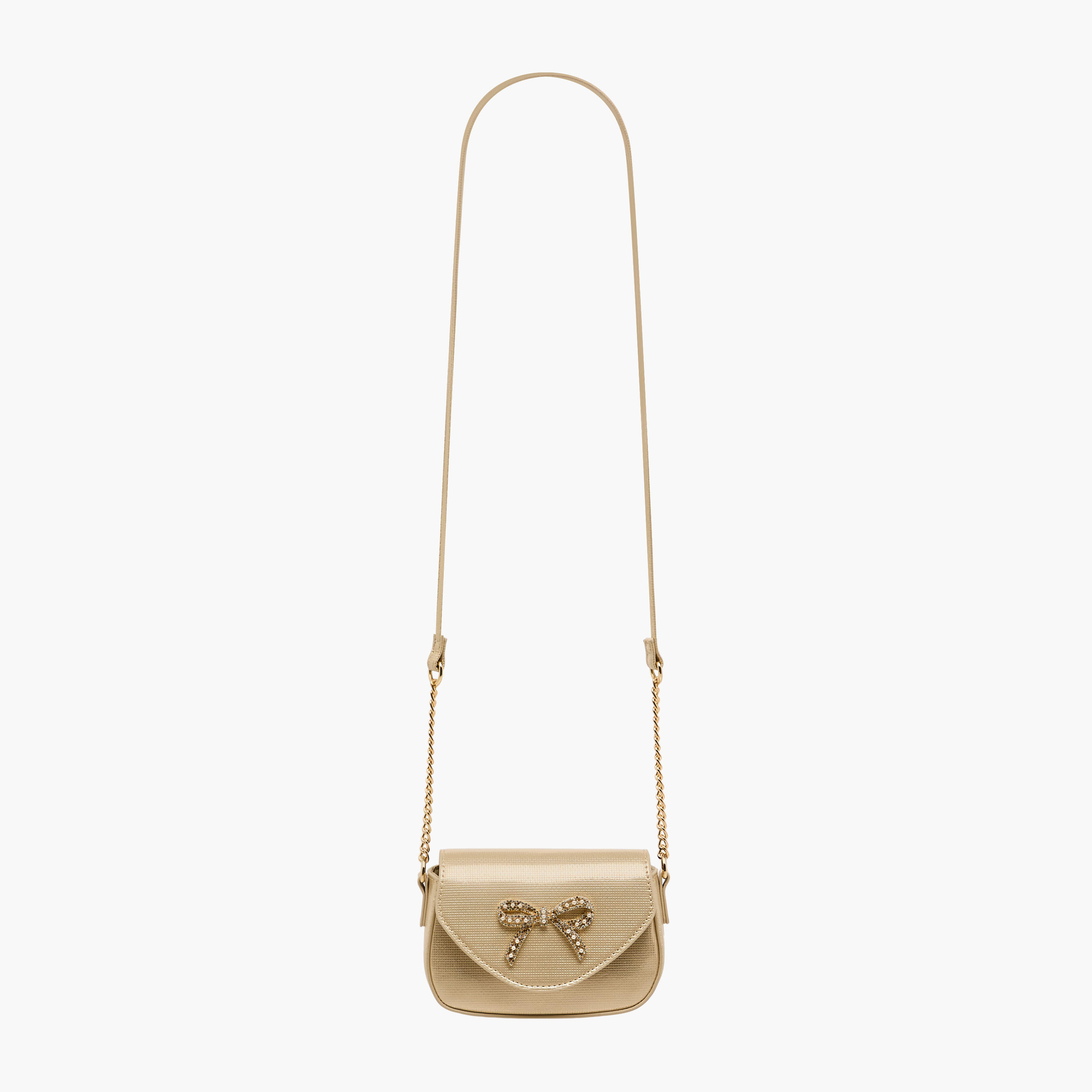 Celeste Bow Embellished Crossbody Bag with Chain Strap-girls-accessories-bags-image-3