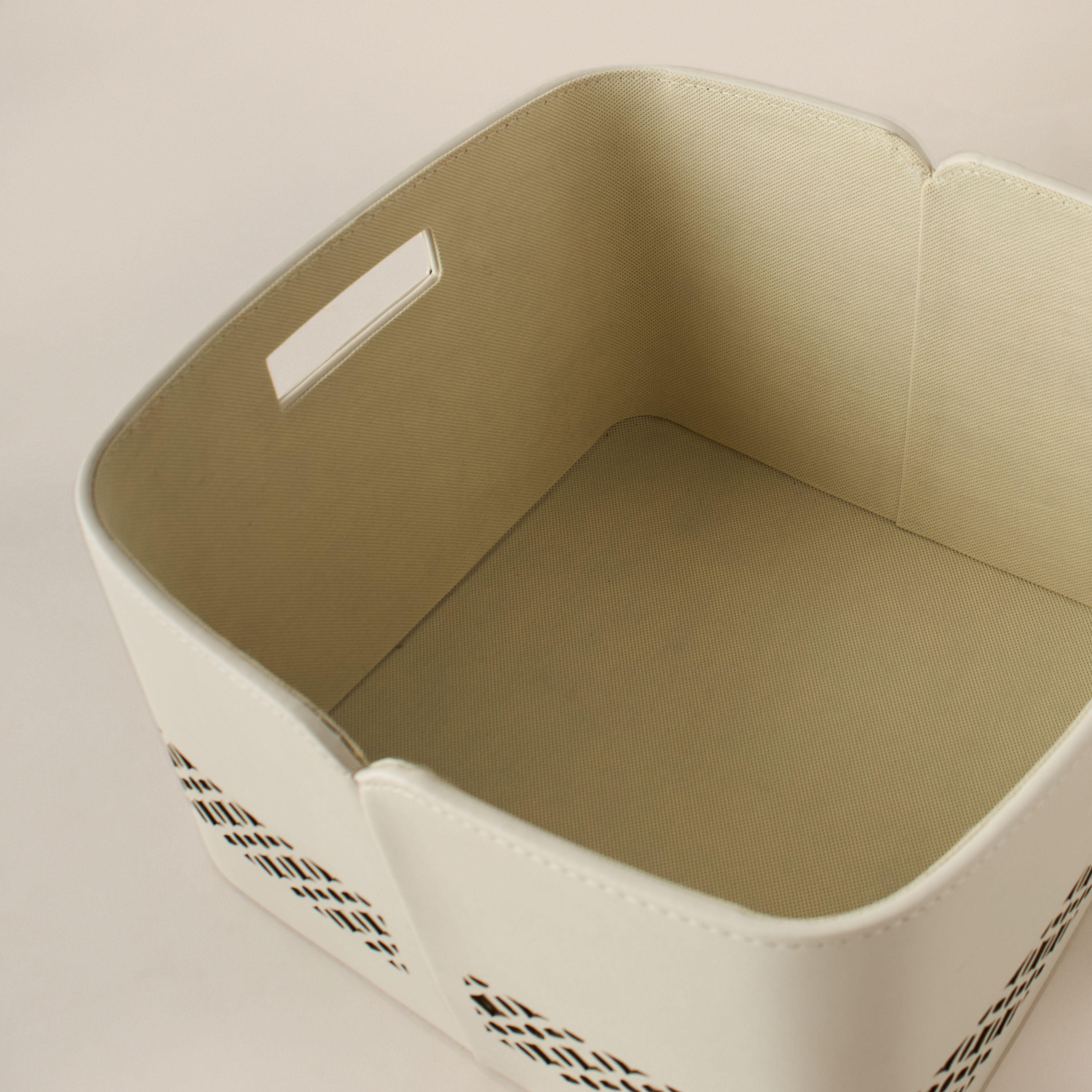 Cutwork Accent Storage Basket - 32x31x21 cms-household-storage-storagesolutions-storageboxesandbaskets-image-3