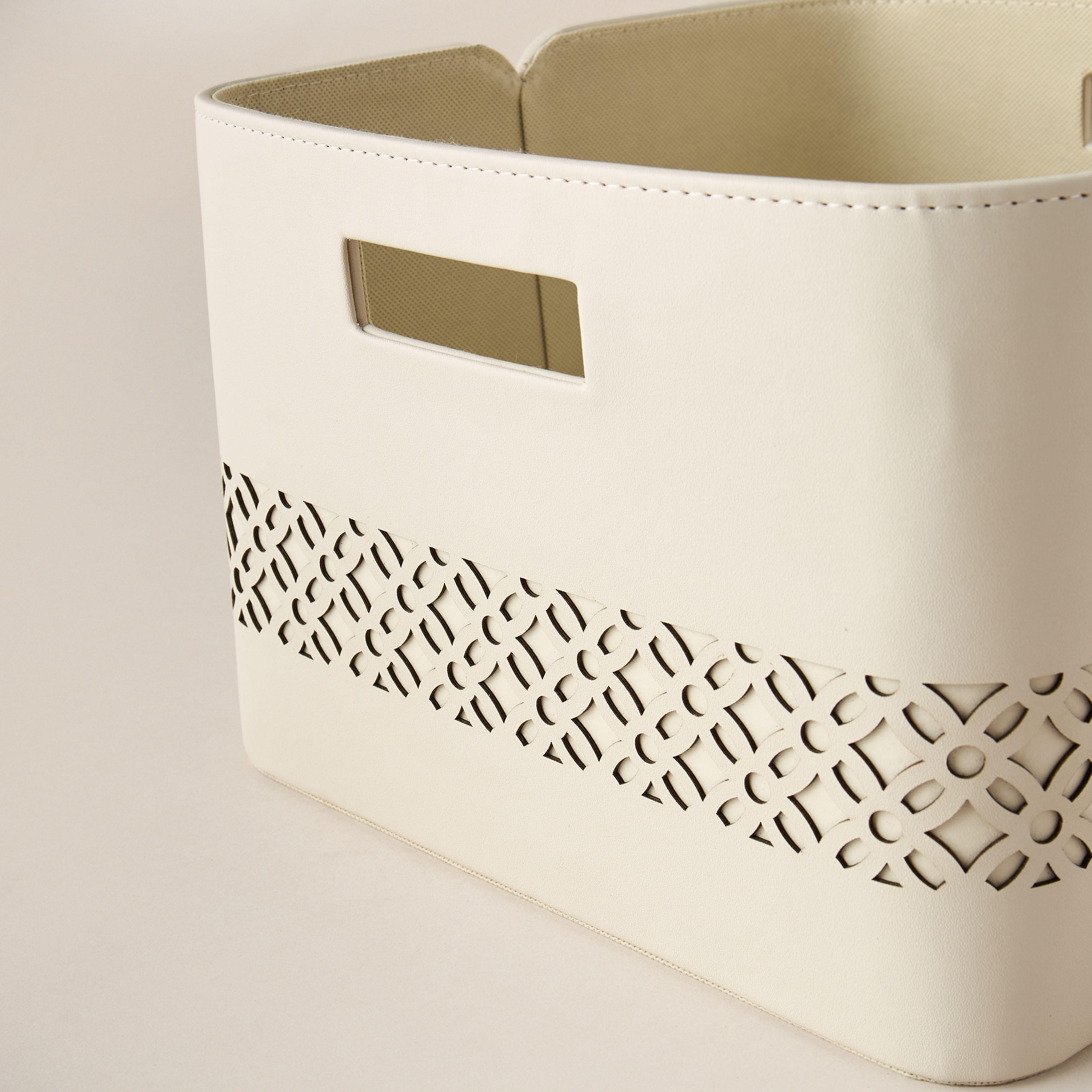 Cutwork Accent Storage Basket - 32x31x21 cms-household-storage-storagesolutions-storageboxesandbaskets-image-4