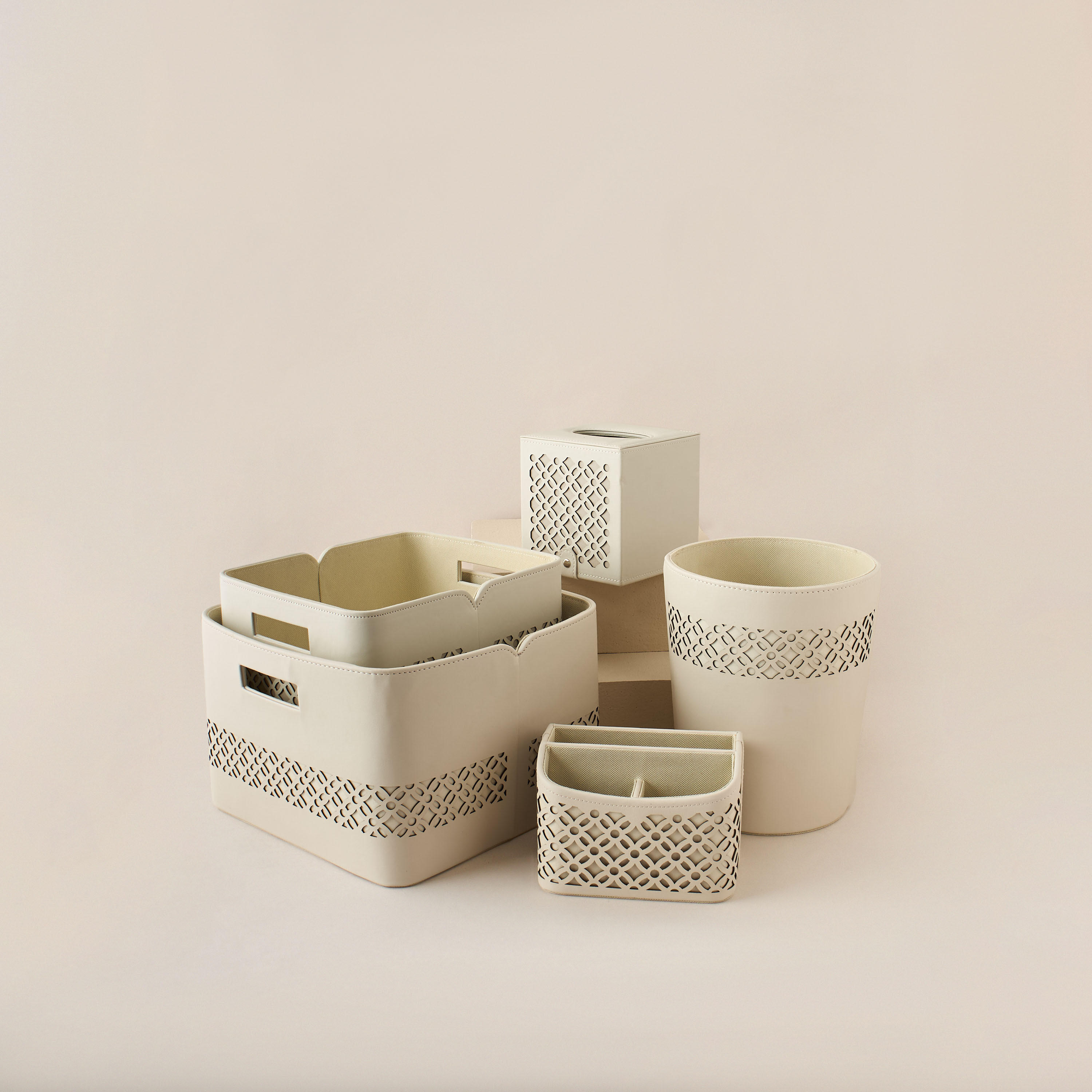 Cutwork Accent Storage Basket - 32x31x21 cms-household-storage-storagesolutions-storageboxesandbaskets-image-5