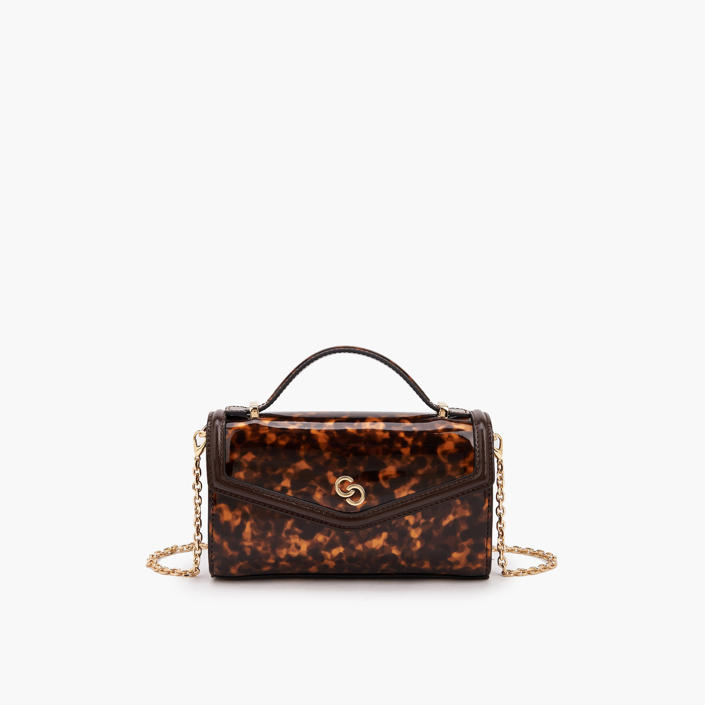 Celeste Printed Crossbody Bag with Chain Strap-women-bagsandwallets-handbags-image-1