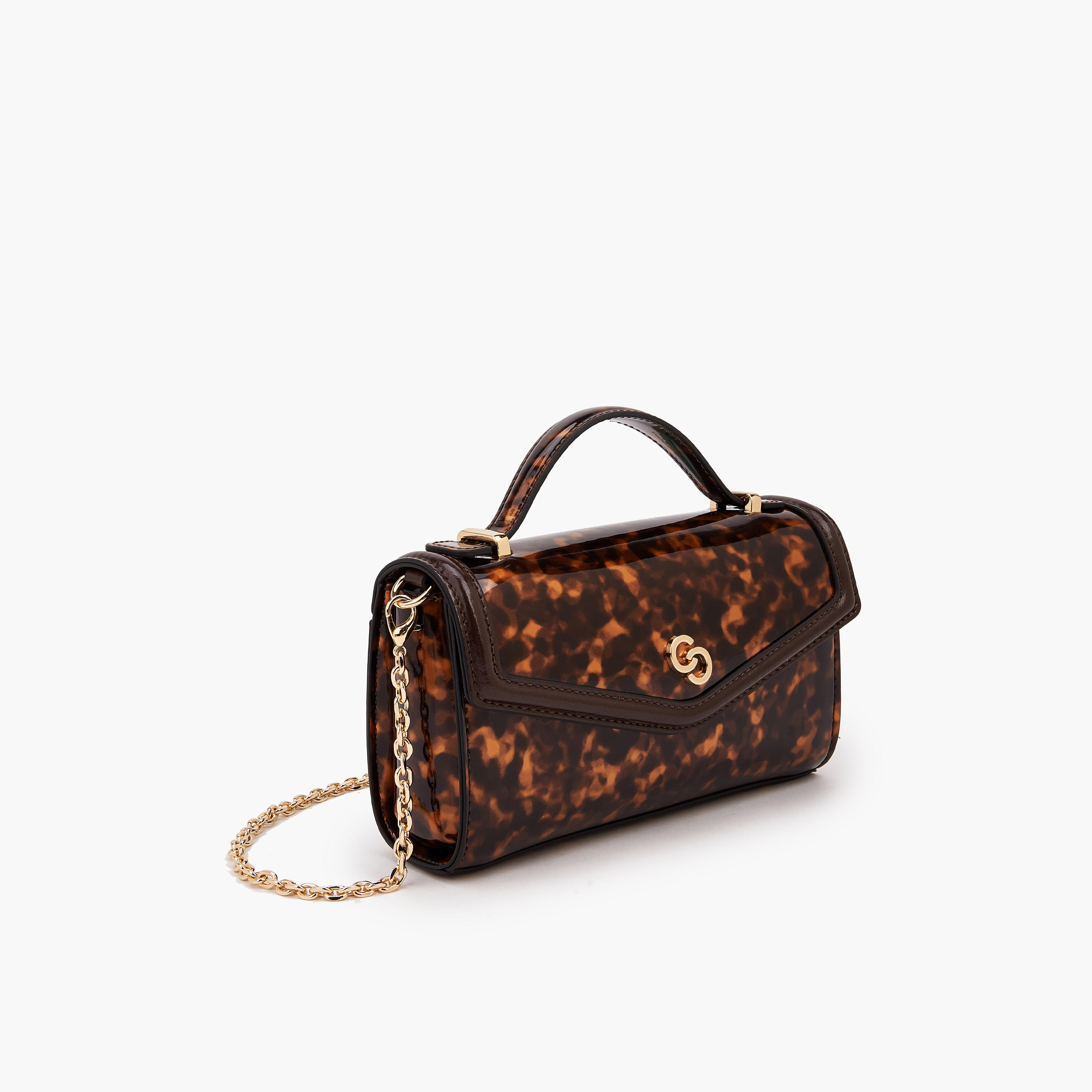 Celeste Printed Crossbody Bag with Chain Strap-women-bagsandwallets-handbags-image-4