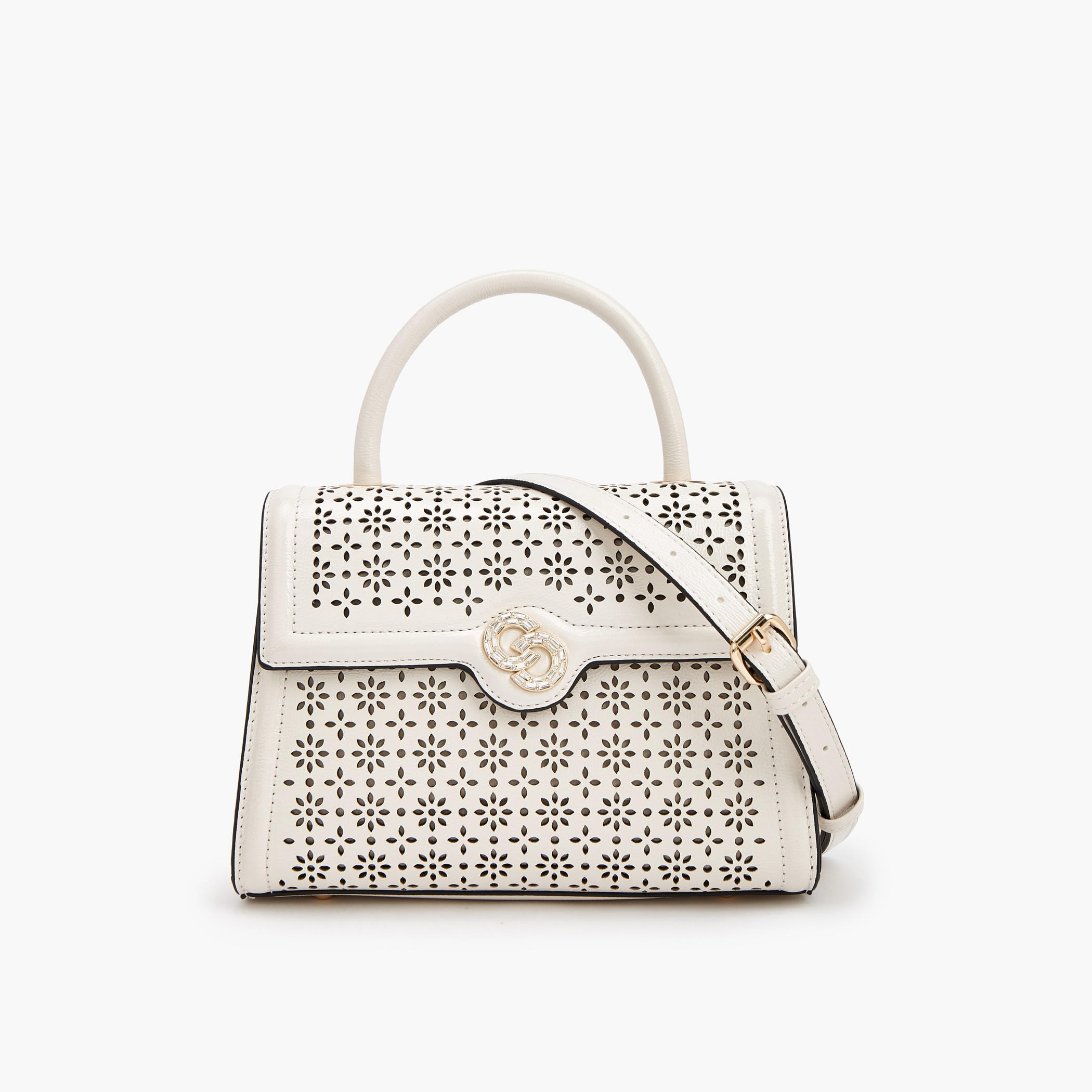 Celeste Textured Satchel Bag with Detachable Strap-women-bagsandwallets-handbags-image-1