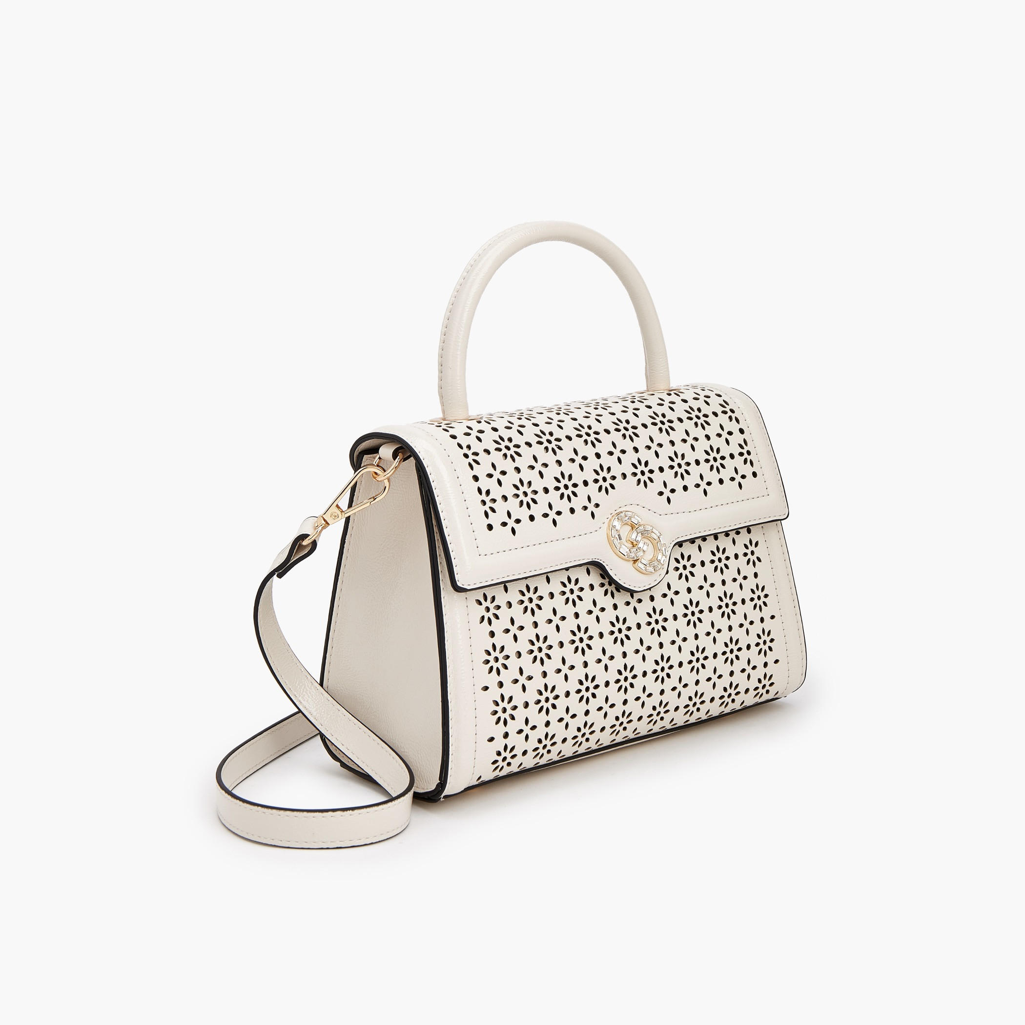 Celeste Textured Satchel Bag with Detachable Strap-women-bagsandwallets-handbags-image-3