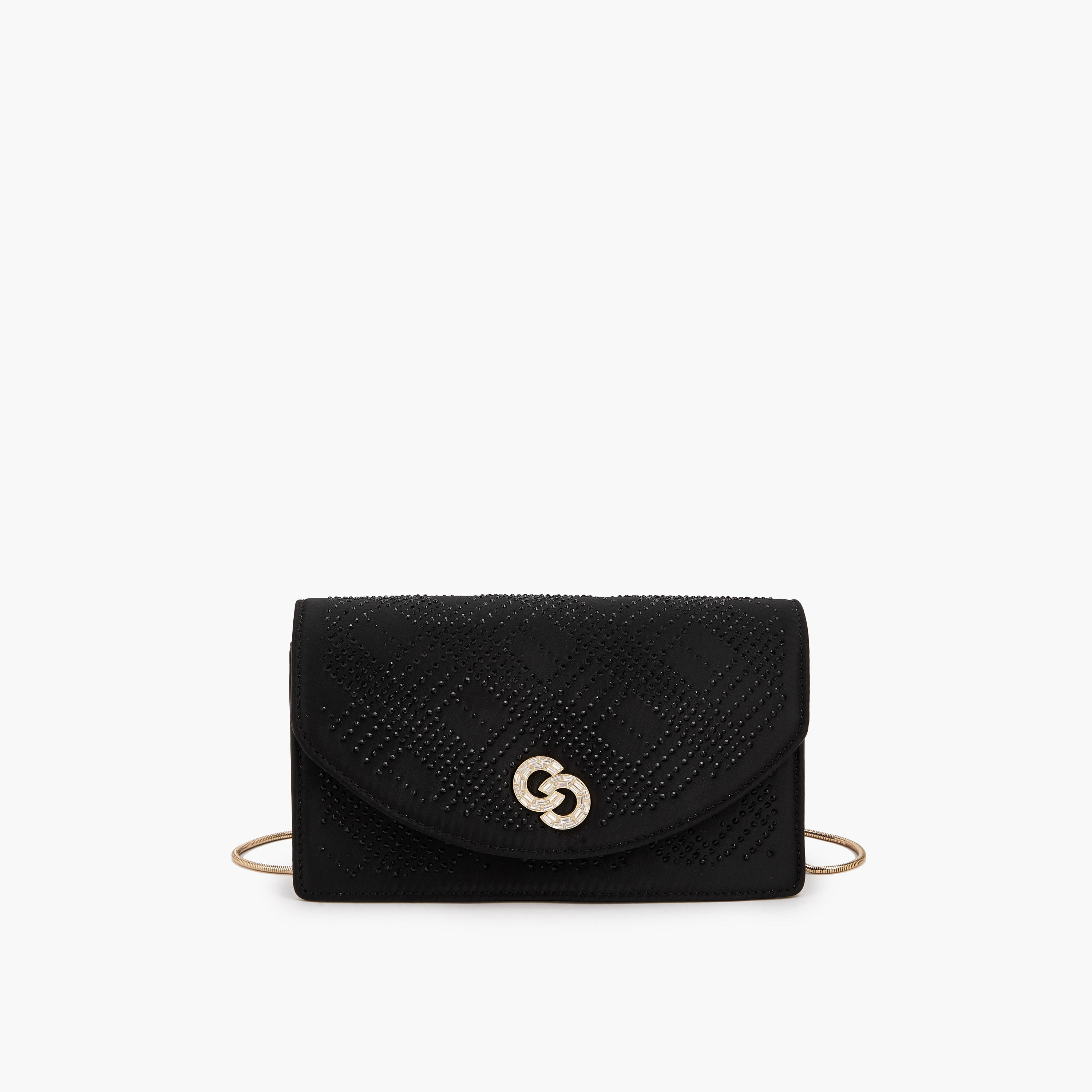 Celeste Embellished Crossbody Bag with Detachable Chain Strap-women-bagsandwallets-handbags-image-1