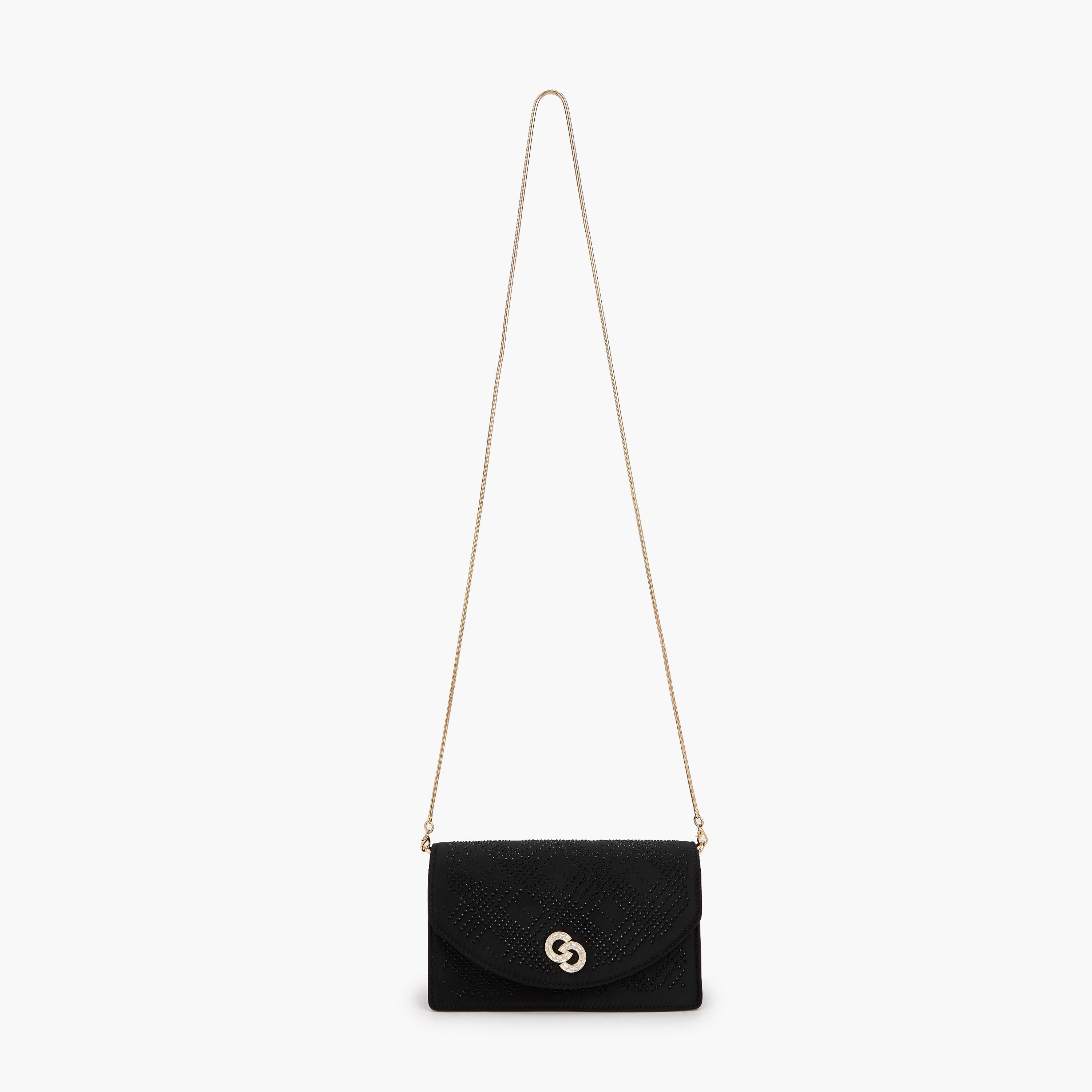 Celeste Embellished Crossbody Bag with Detachable Chain Strap-women-bagsandwallets-handbags-image-3