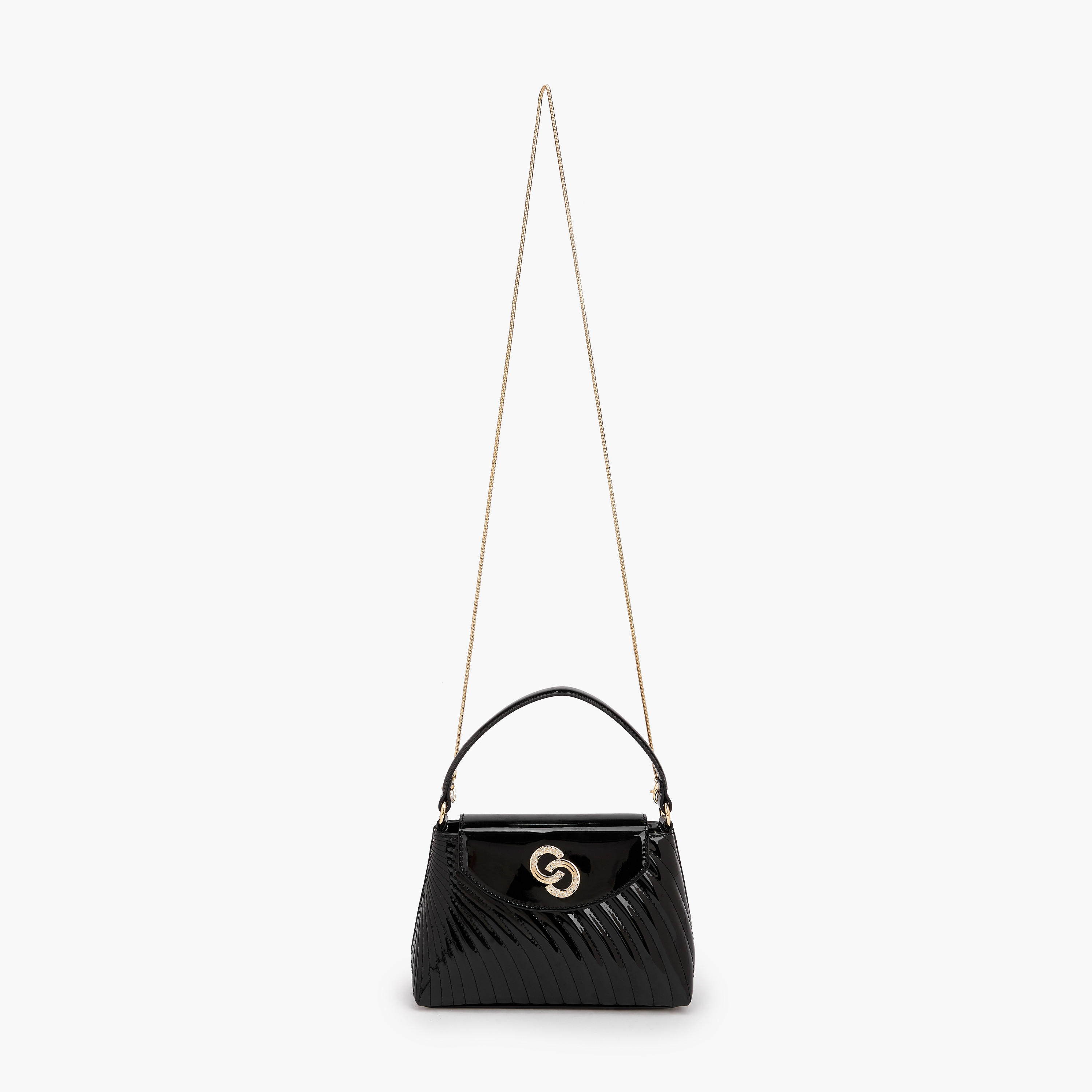 Celeste Quilted Crossbody Bag with Chain Strap-women-bagsandwallets-handbags-image-3
