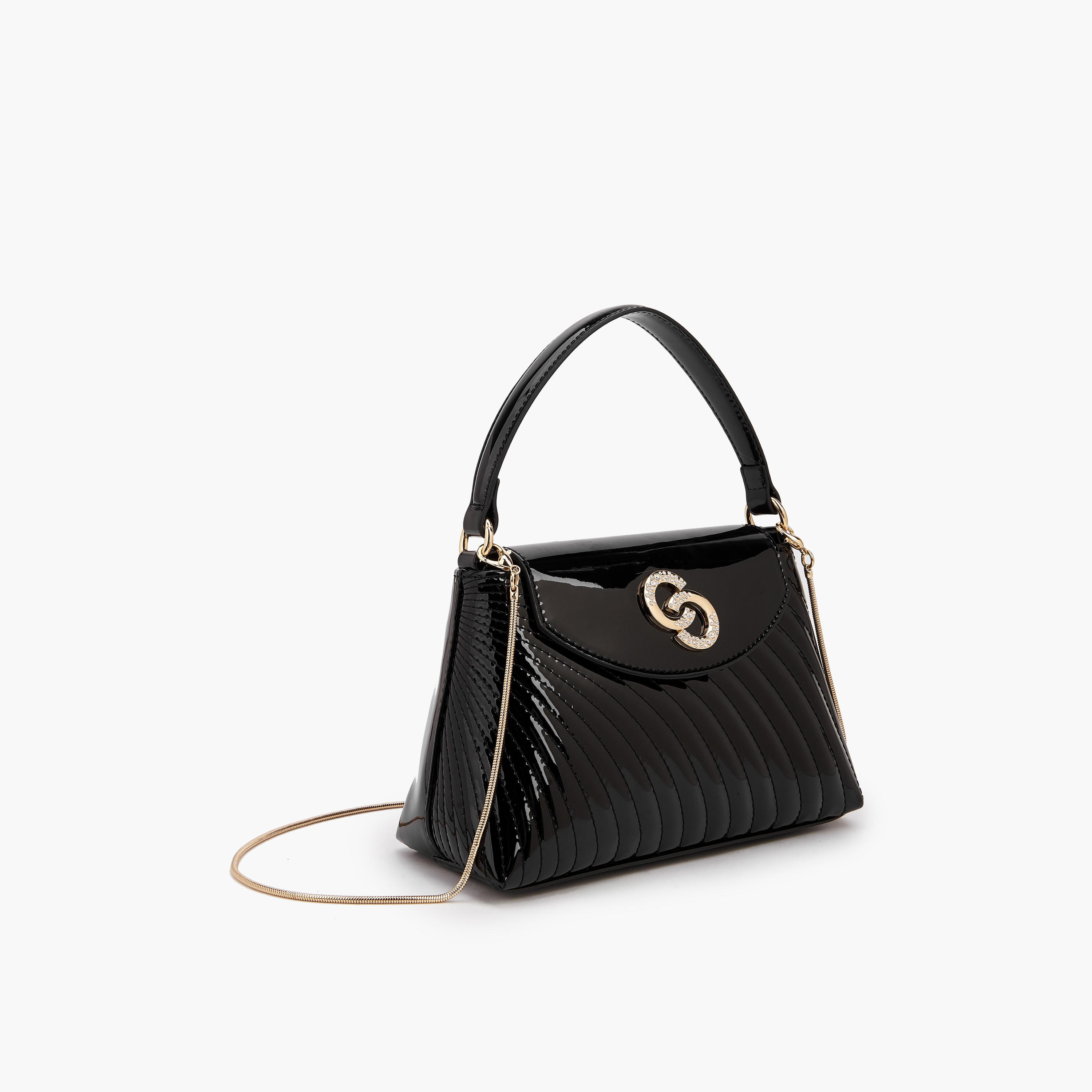 Celeste Quilted Crossbody Bag with Chain Strap-women-bagsandwallets-handbags-image-4