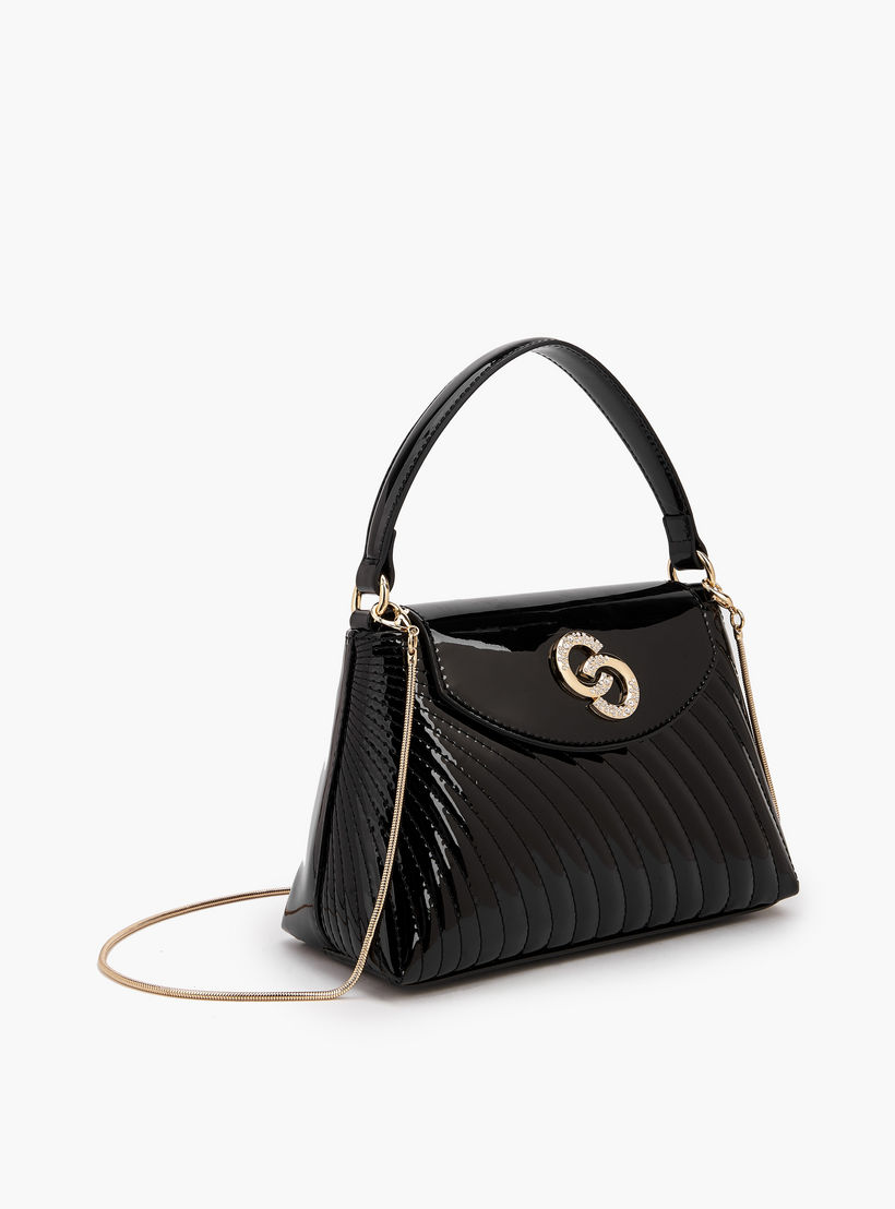 Celeste Quilted Crossbody Bag with Chain Strap-women-bagsandwallets-handbags-image-4