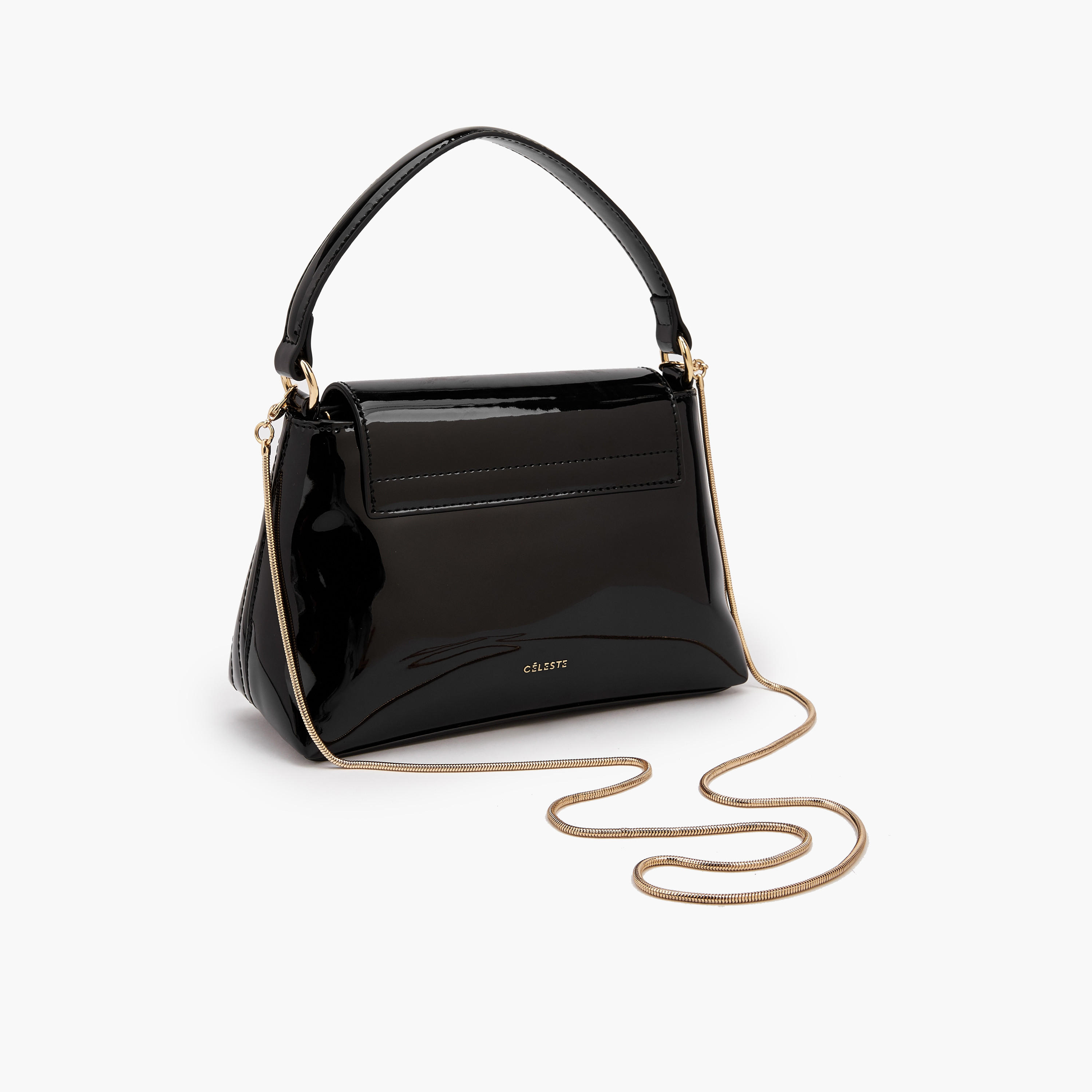 Celeste Quilted Crossbody Bag with Chain Strap-women-bagsandwallets-handbags-image-6