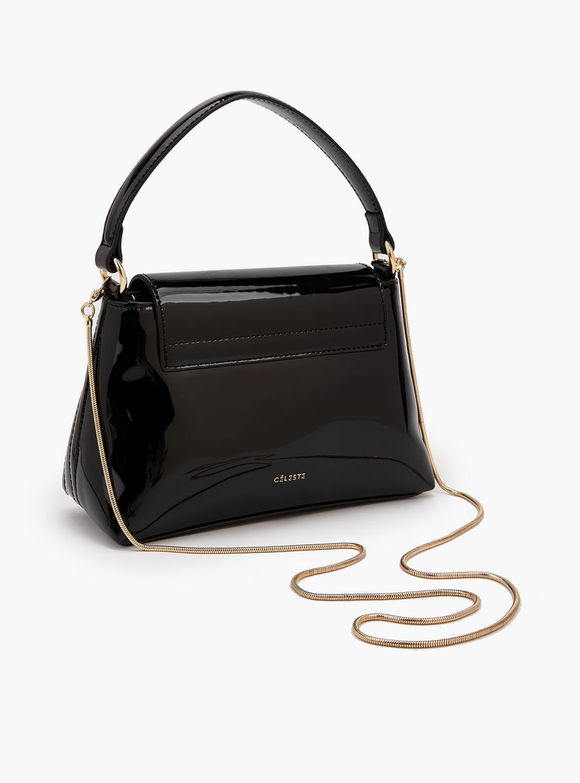 Celeste Quilted Crossbody Bag with Chain Strap-women-bagsandwallets-handbags-image-6