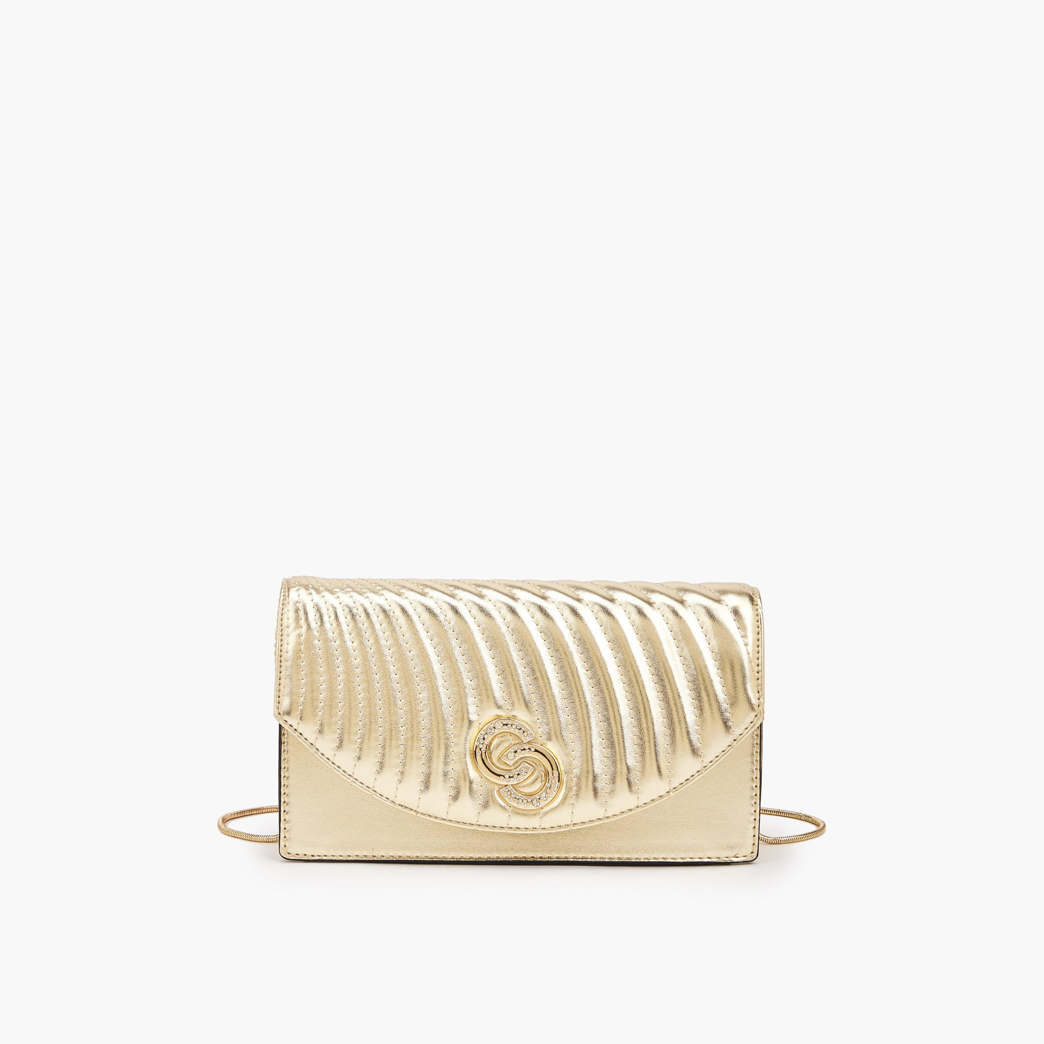 شنطة كروس بودي مبطّنة بسلسلة معدنية قابلة للفصل من سيليست-women-bagsandwallets-handbags-image-1