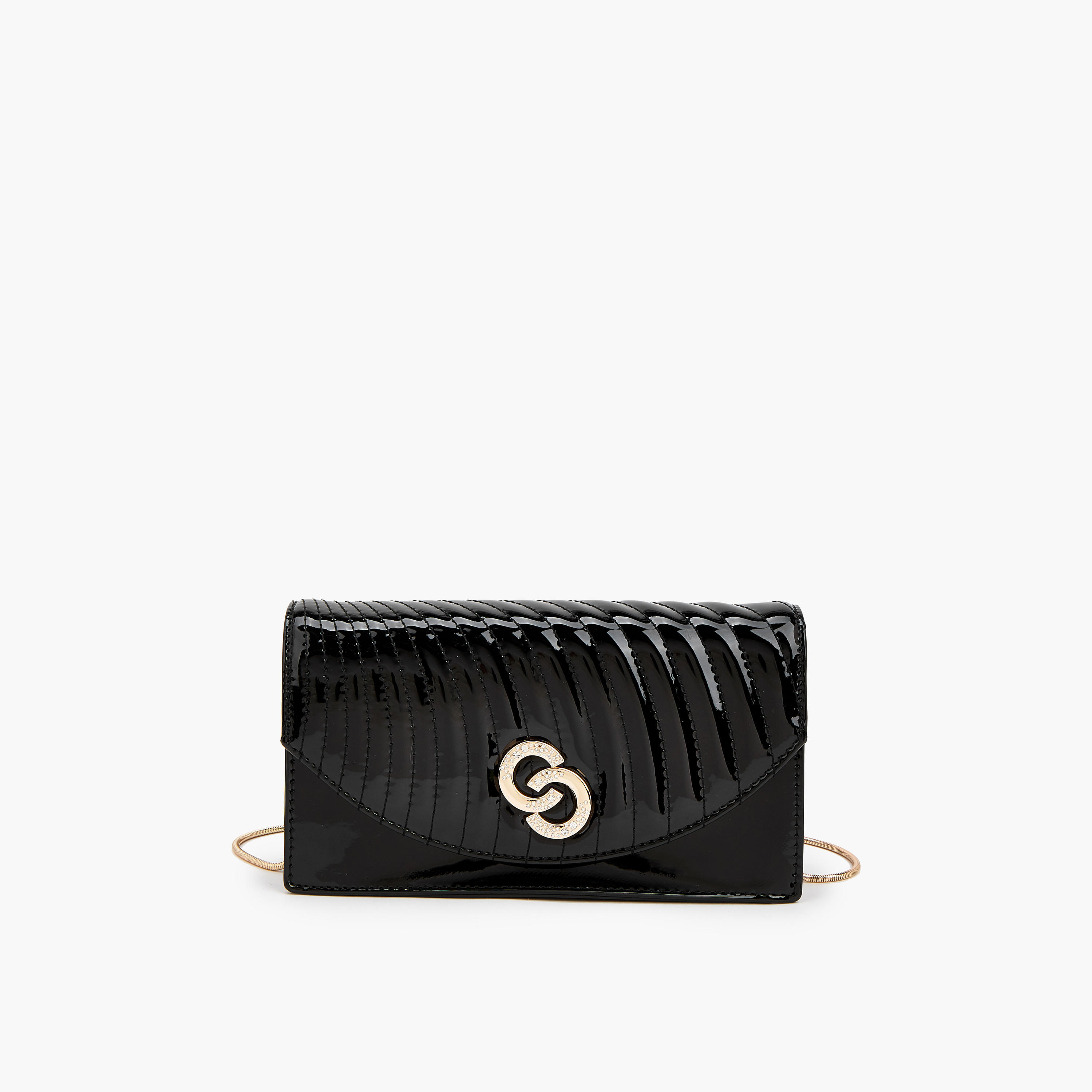 Celeste Quilted Crossbody Bag with Detachable Chain Strap-women-bagsandwallets-handbags-image-1