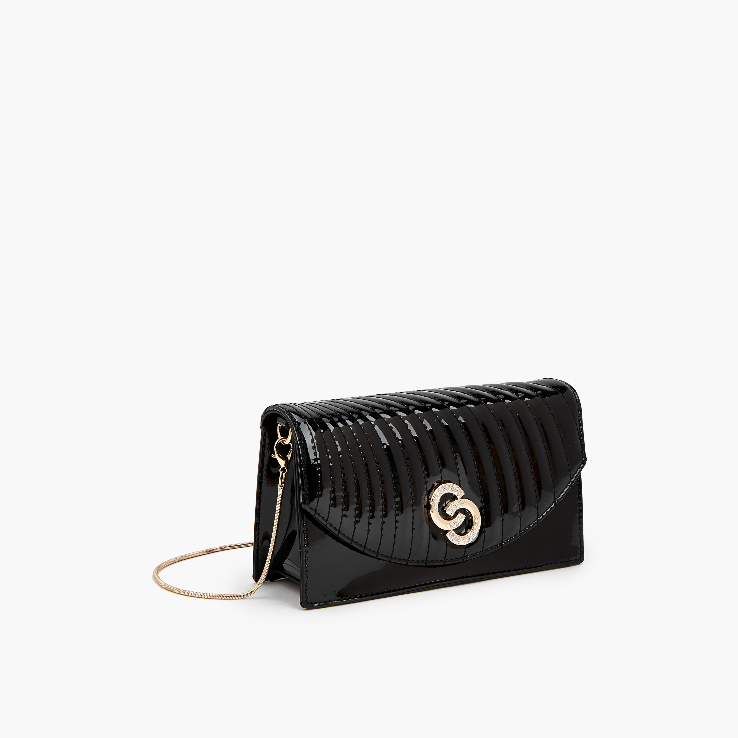 Celeste Quilted Crossbody Bag with Detachable Chain Strap-women-bagsandwallets-handbags-image-4