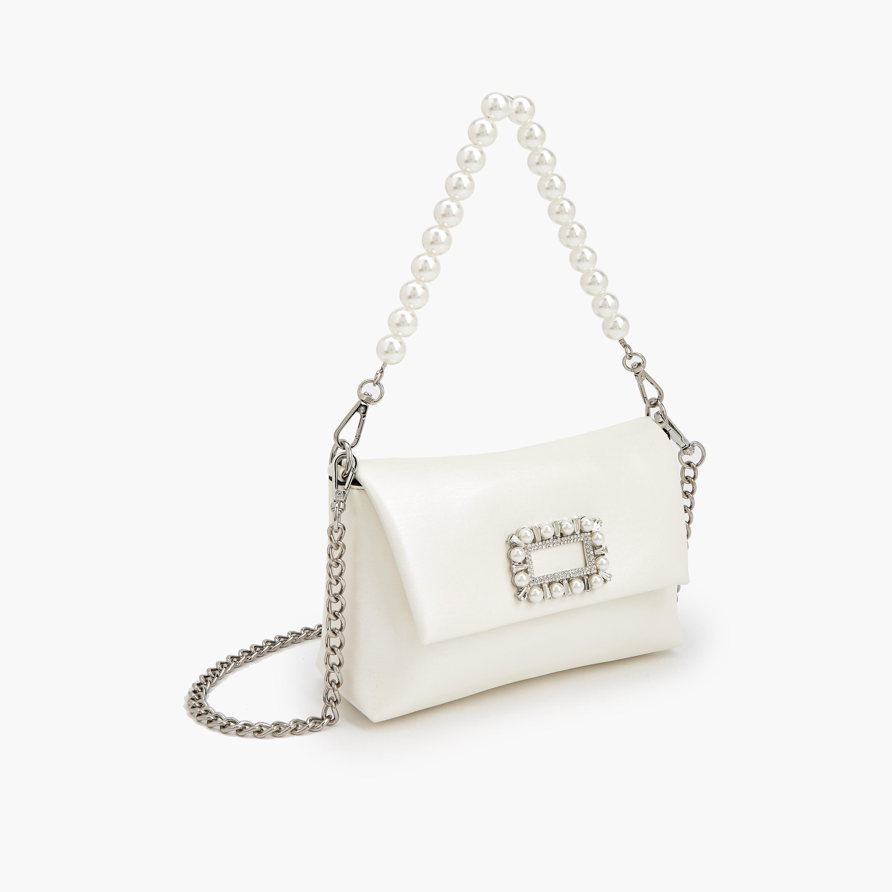 Celeste Pearl Embellished Crossbody Bag with Chain Strap-women-bagsandwallets-handbags-image-5