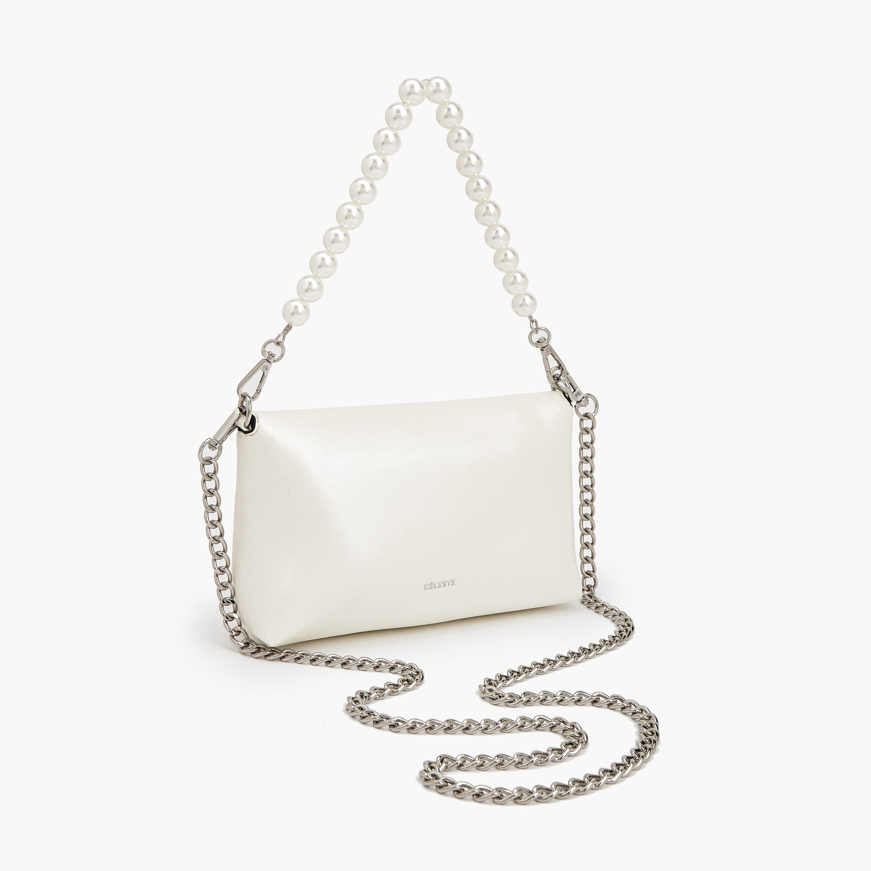 Celeste Pearl Embellished Crossbody Bag with Chain Strap-women-bagsandwallets-handbags-image-6