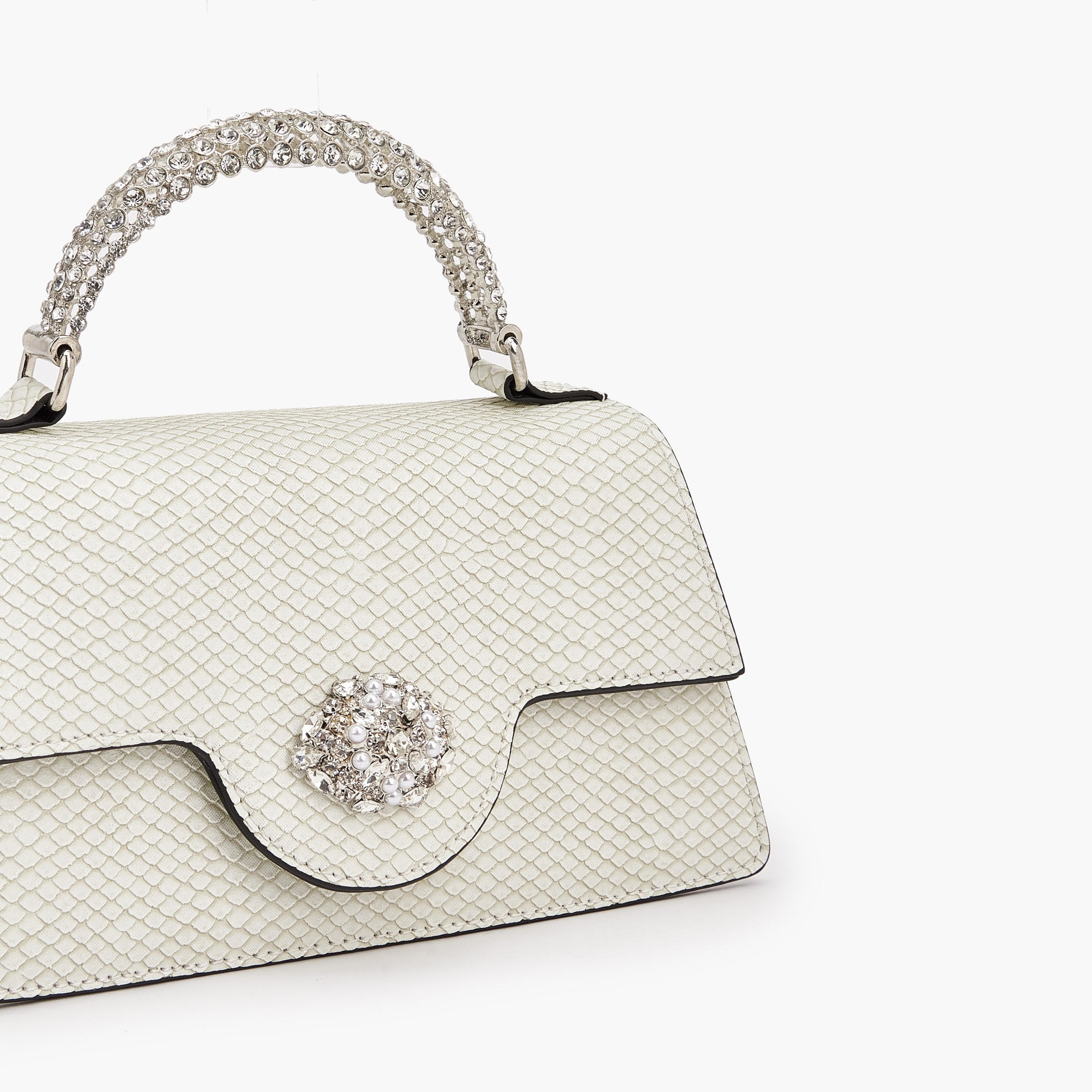 Celeste Stone Embellished Satchel Bag with Chain Strap-women-bagsandwallets-handbags-image-4
