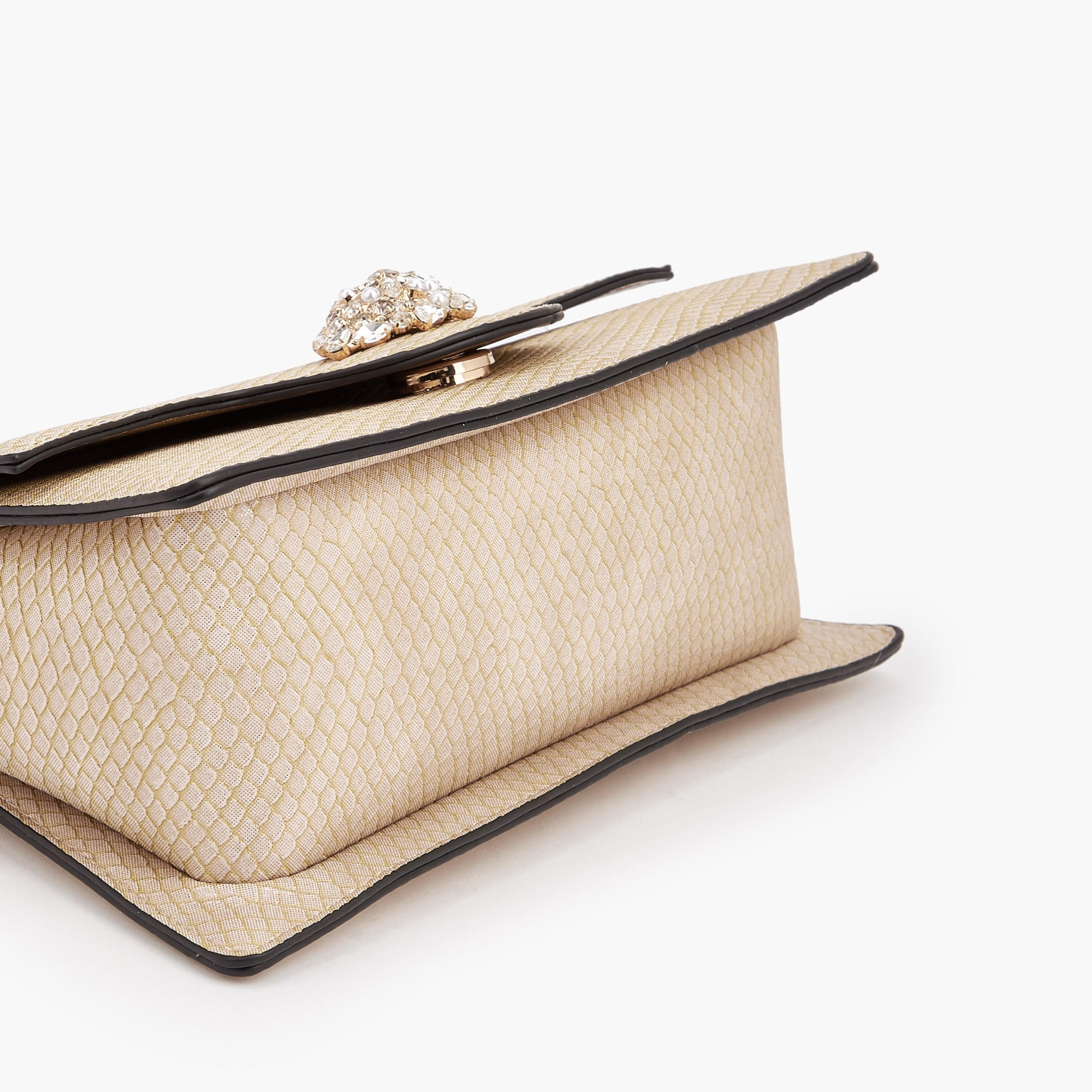 Celeste Stone Embellished Satchel Bag with Chain Strap-women-bagsandwallets-handbags-image-6