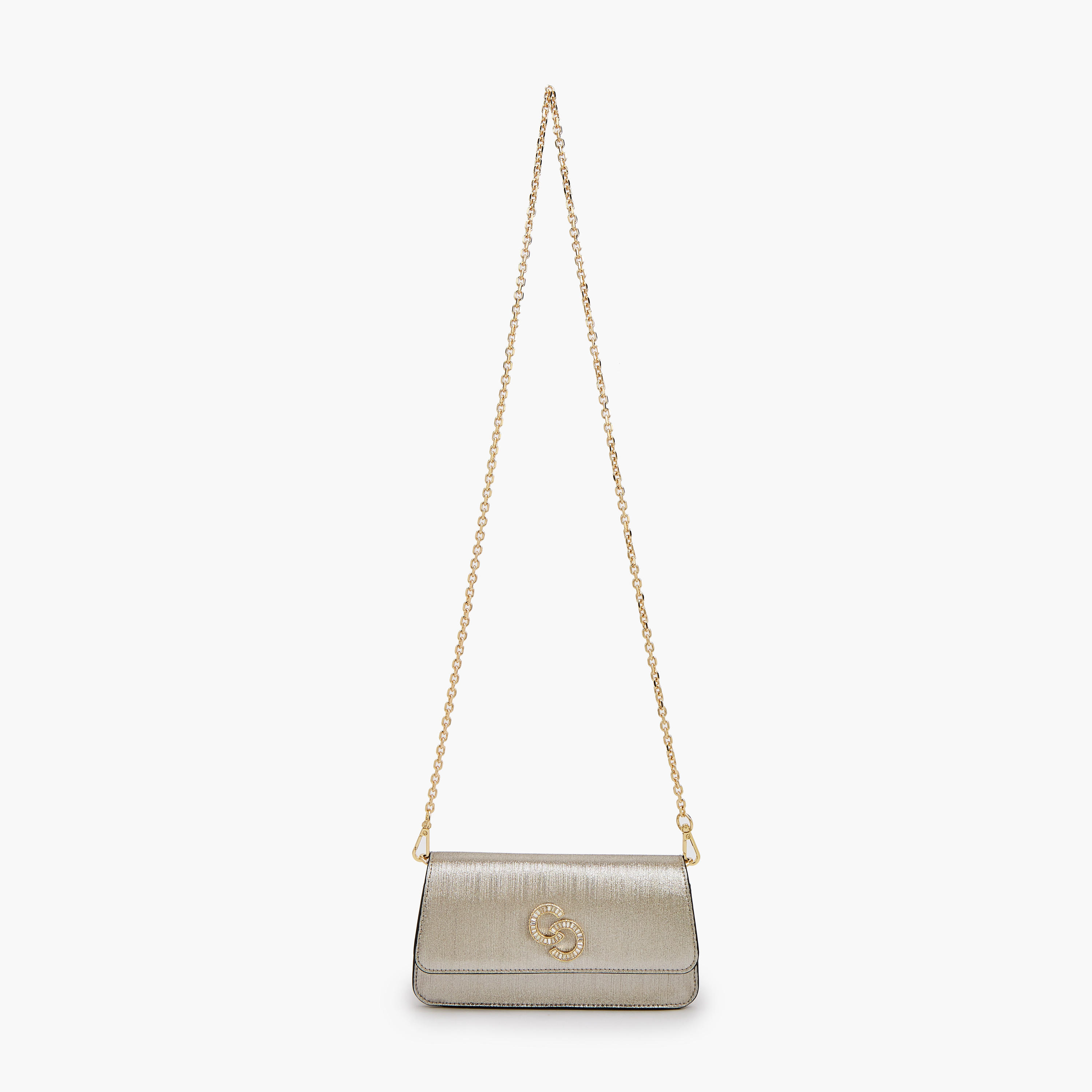 Celeste Textured Crossbody Bag with Detachable Chain Strap-women-bagsandwallets-handbags-image-3