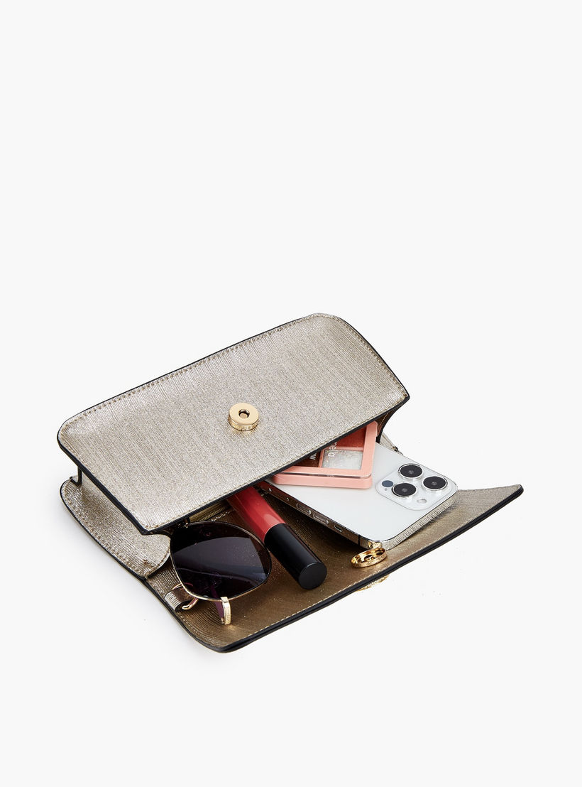 شنطة كروس بودي بارزة الملمس بحزام سلسلة قابل للفصل من سيليست-women-bagsandwallets-handbags-image-8