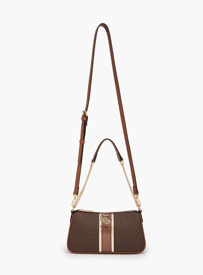 Celeste Monogram Print Shoulder Bag with Detachable Strap-women-bagsandwallets-handbags-image-3