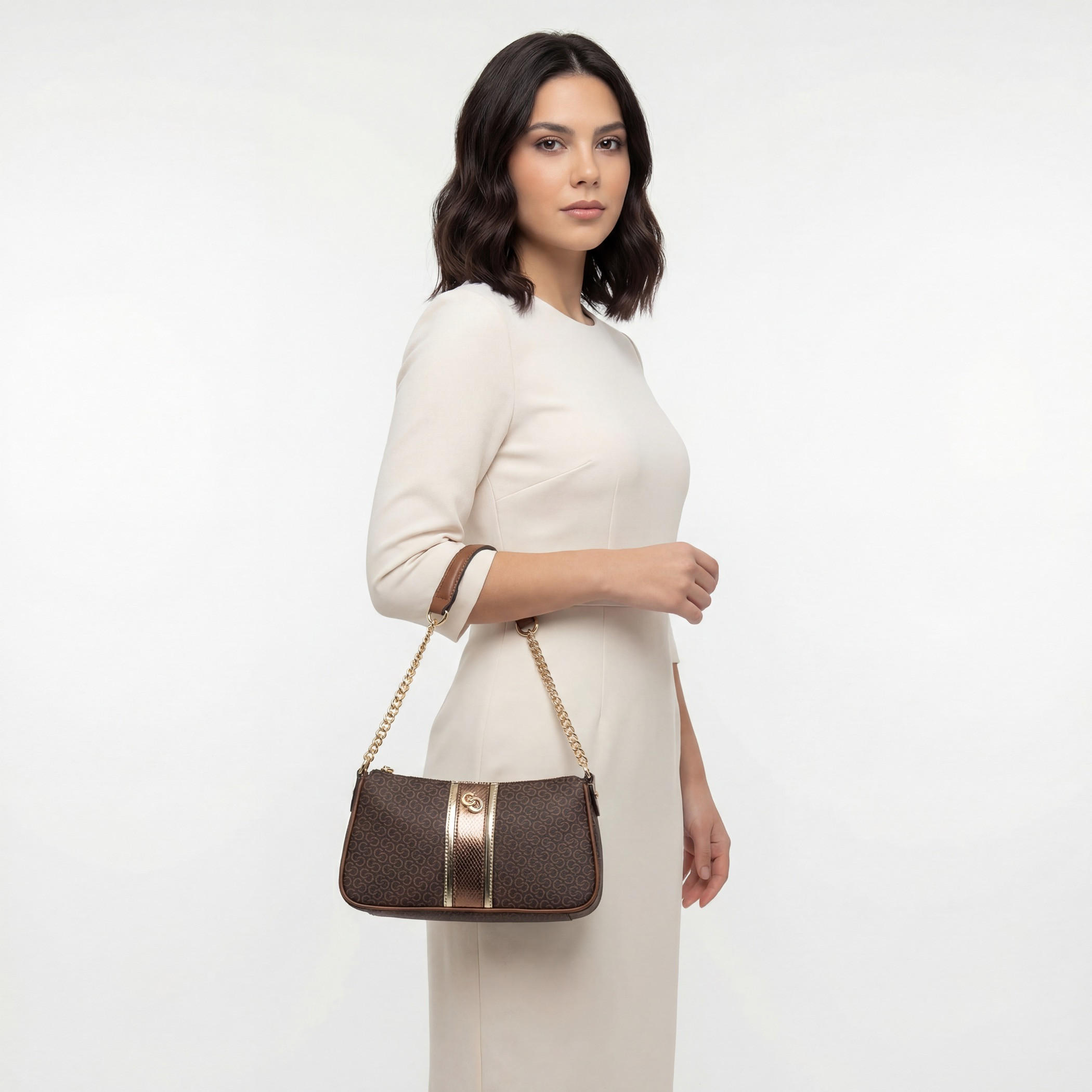 Celeste Monogram Print Shoulder Bag with Detachable Strap-women-bagsandwallets-handbags-image-2