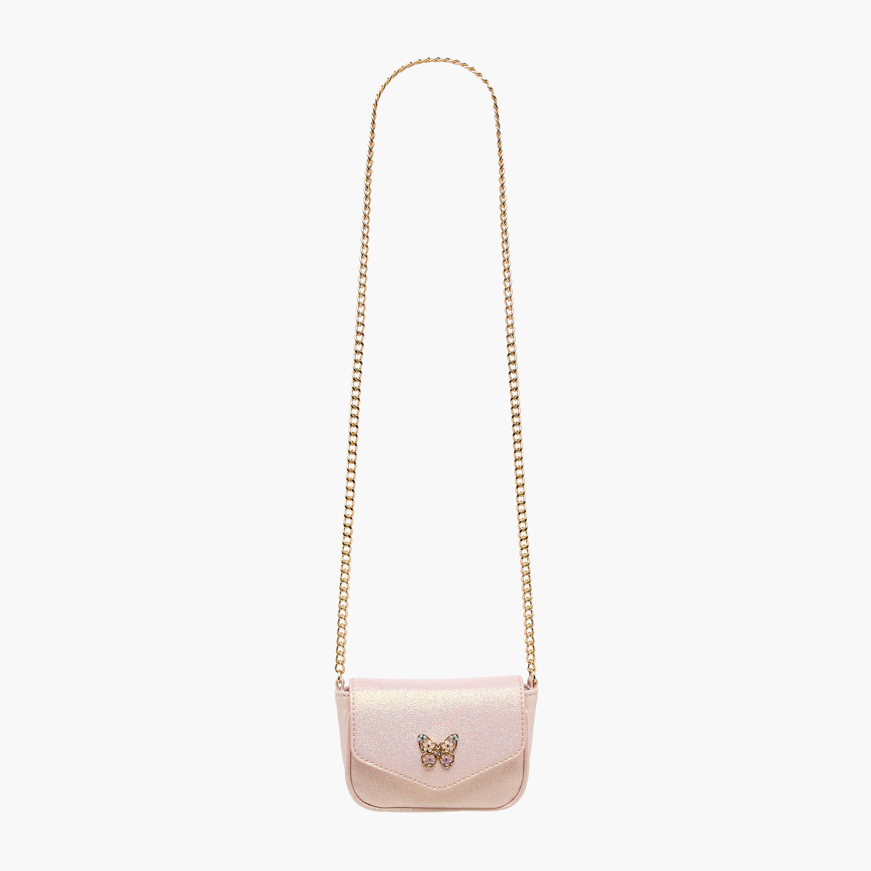 Celeste Butterfly Embellished Crossbody Bag with Chain Strap-girls-accessories-bags-image-2