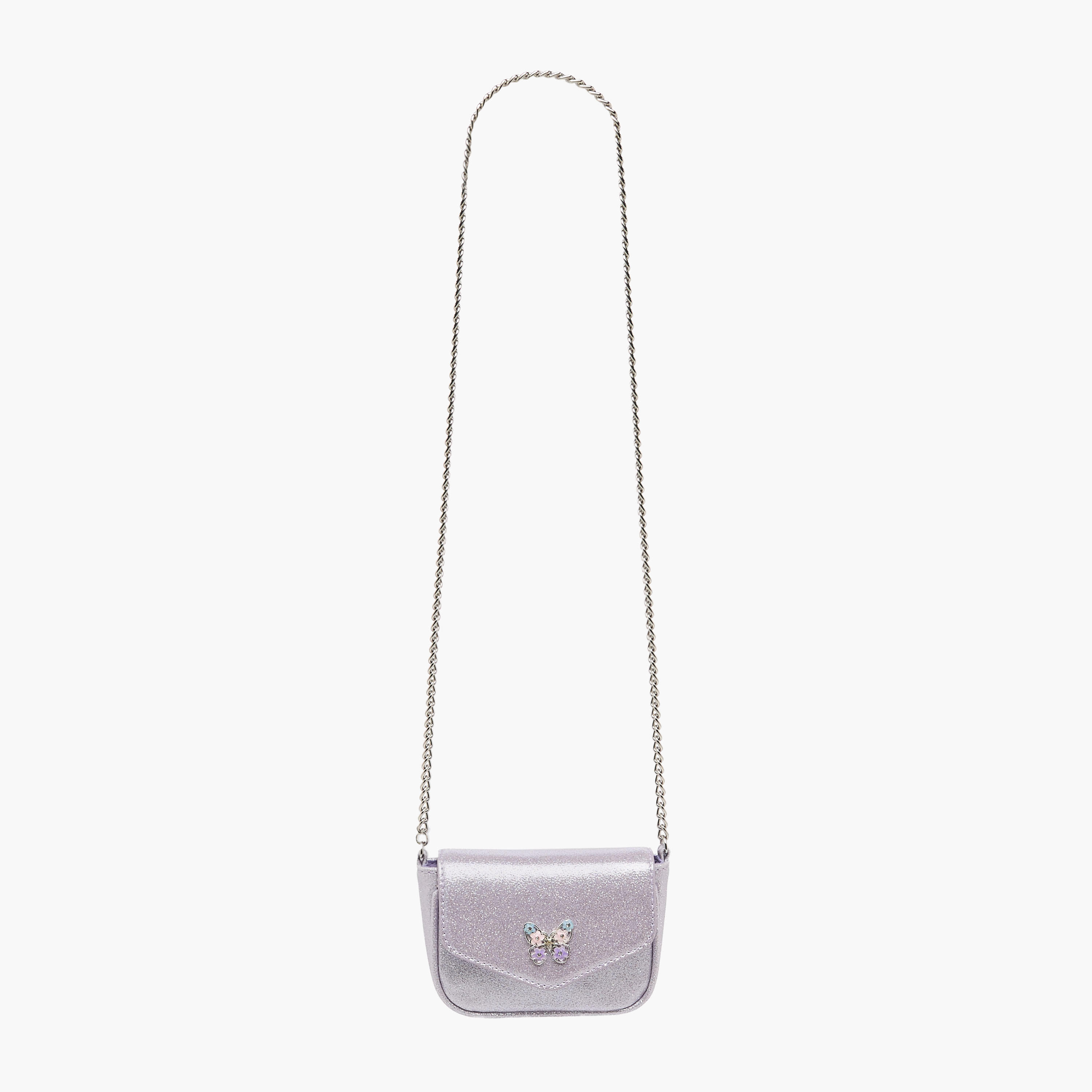 Celeste Butterfly Embellished Crossbody Bag with Chain Strap-girls-accessories-bags-image-3