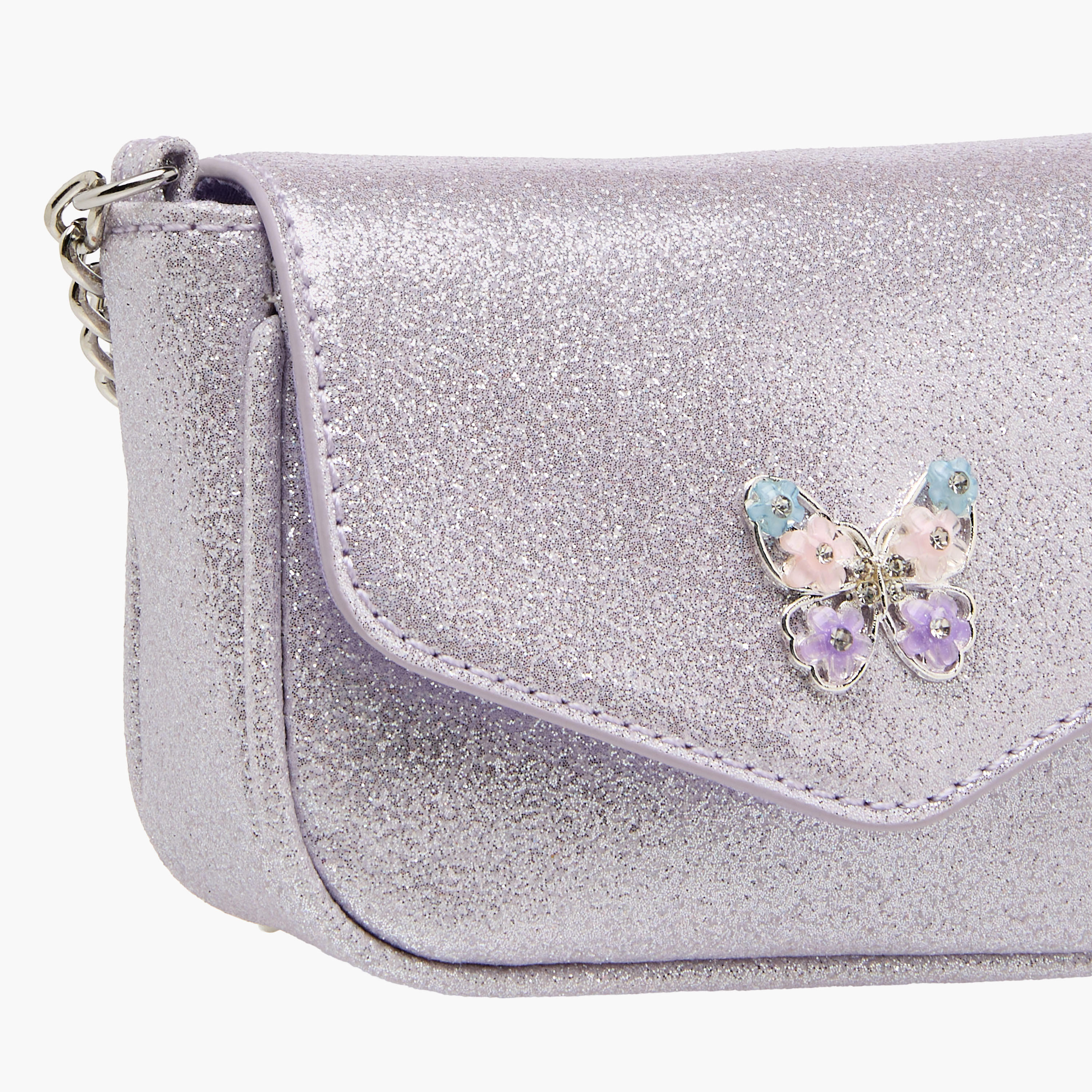 Celeste Butterfly Embellished Crossbody Bag with Chain Strap-girls-accessories-bags-image-5