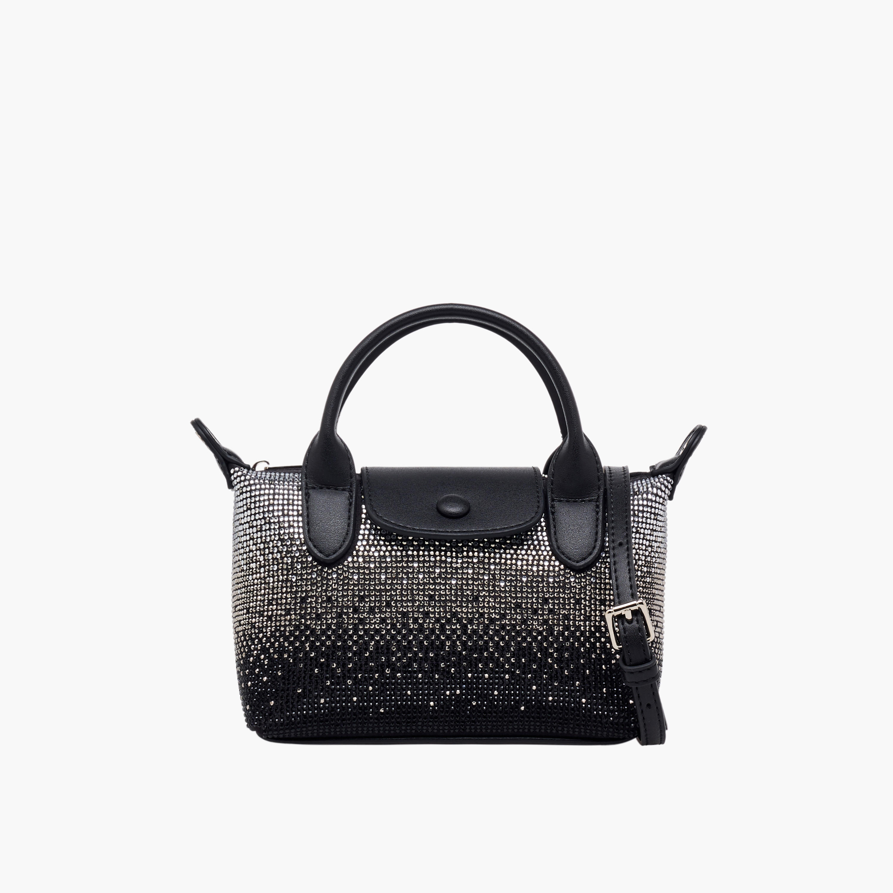 Missy Embellished Mini Tote Bag with Adjustable Strap-women-bagsandwallets-handbags-image-1