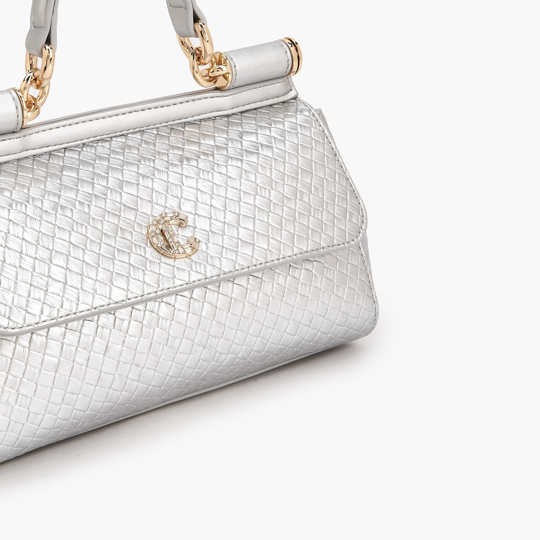 Le Confort Weave Textured Satchel Bag with Detachable Strap-women-bagsandwallets-handbags-image-4