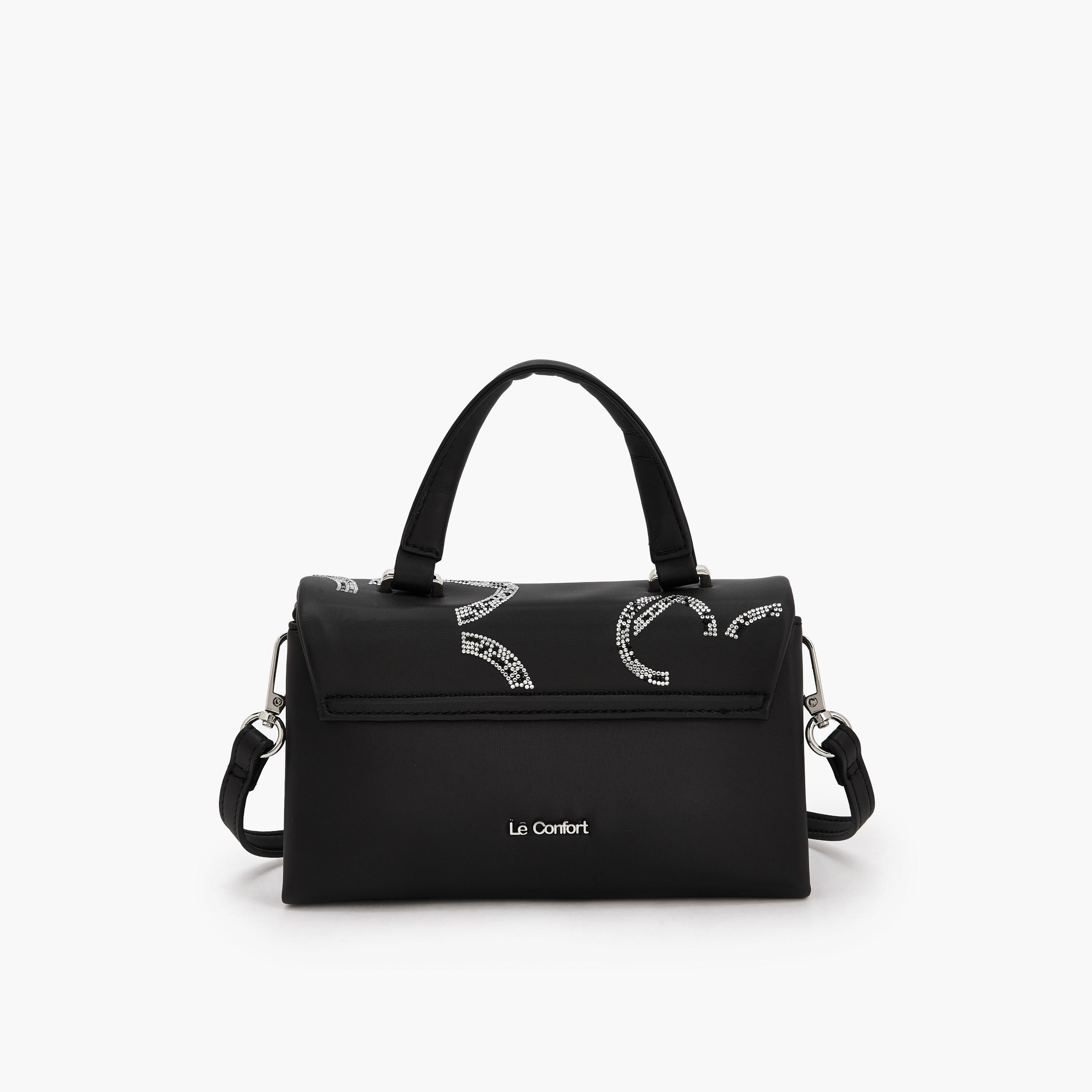 Le Confort Embellished Satchel Bag with Detachable Strap-women-bagsandwallets-handbags-image-5