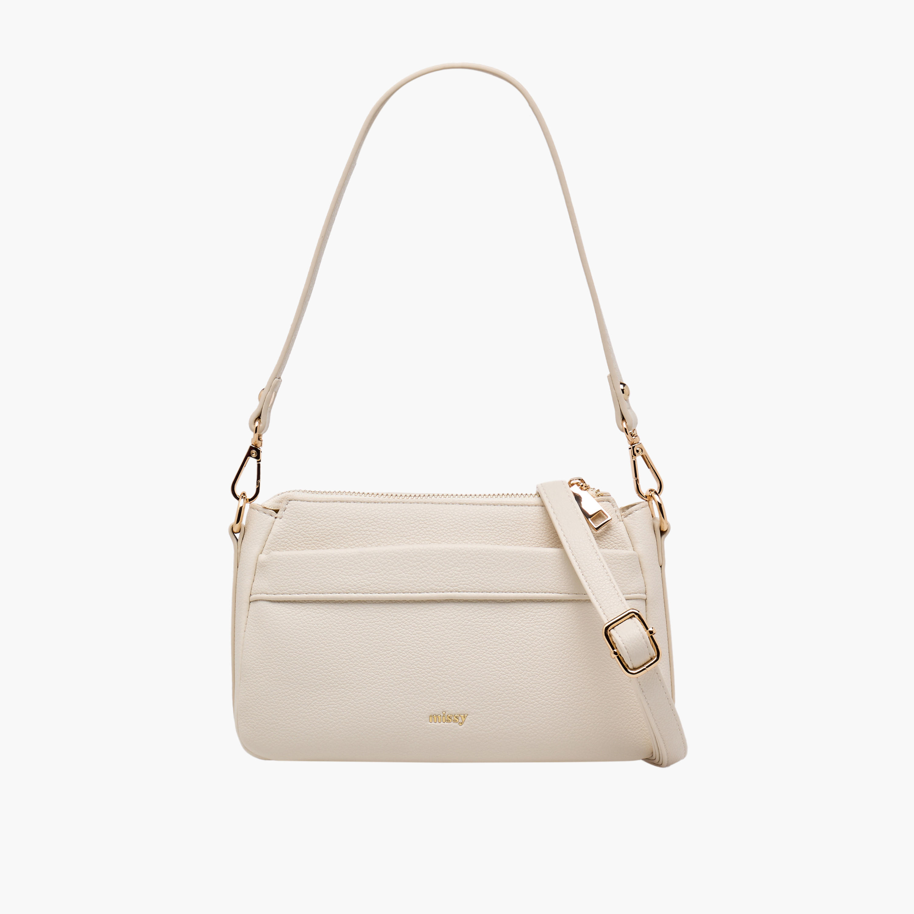 Missy Ruched Shoulder Bag with Strap-women-bagsandwallets-handbags-image-1
