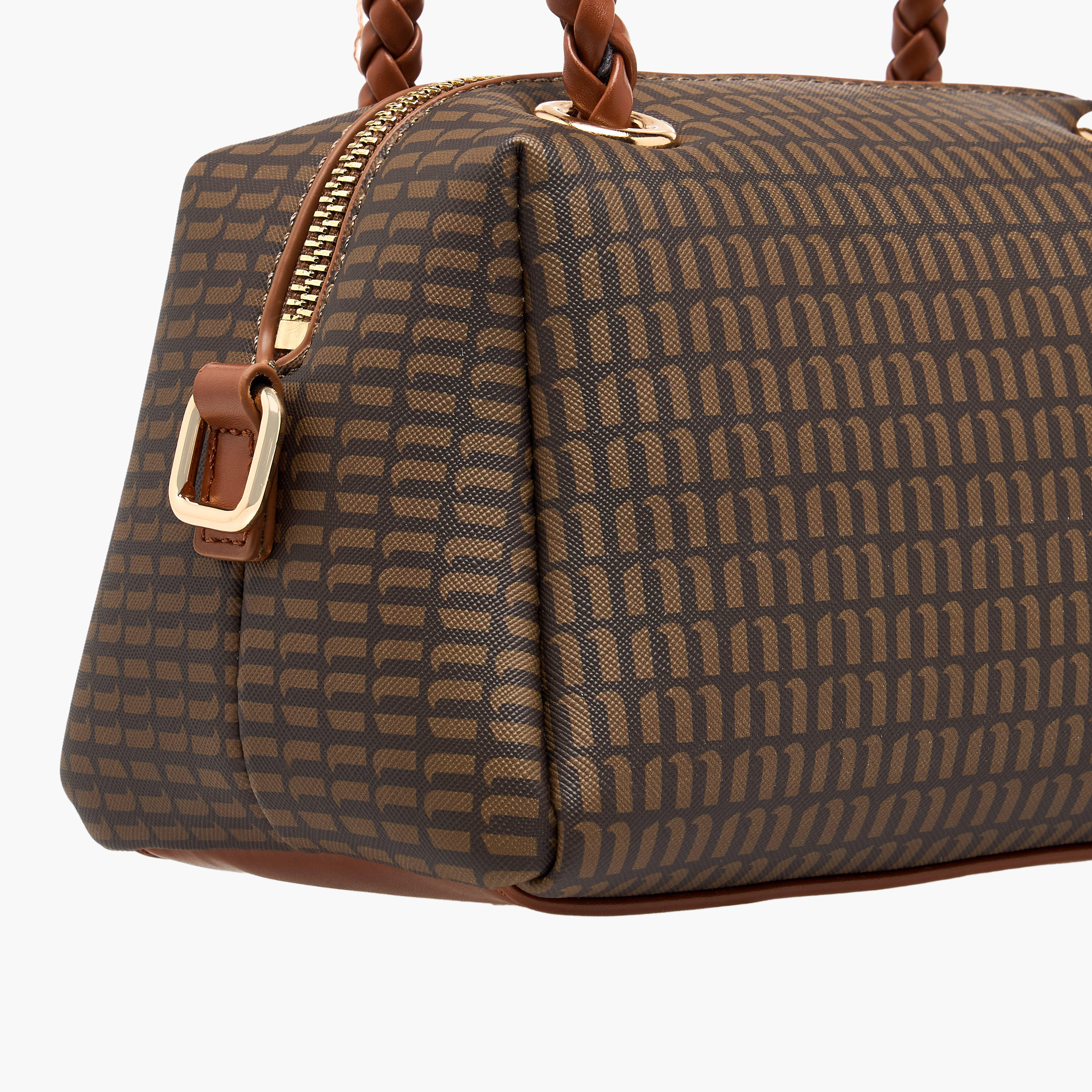 شنطة توت بطبعات مونوجرام ومقبض مزدوج من ميسي-women-bagsandwallets-handbags-image-6