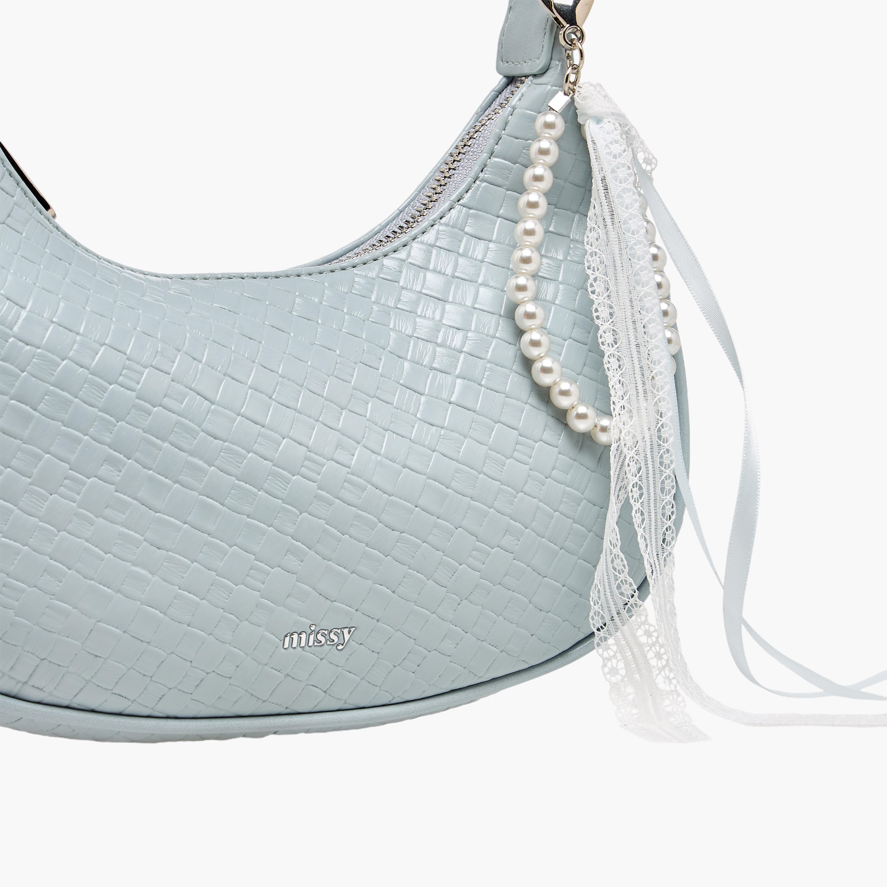 شنطة كتف بارزة الملمس بدلاية لؤلؤ وشريط من ميسي-women-bagsandwallets-handbags-image-5